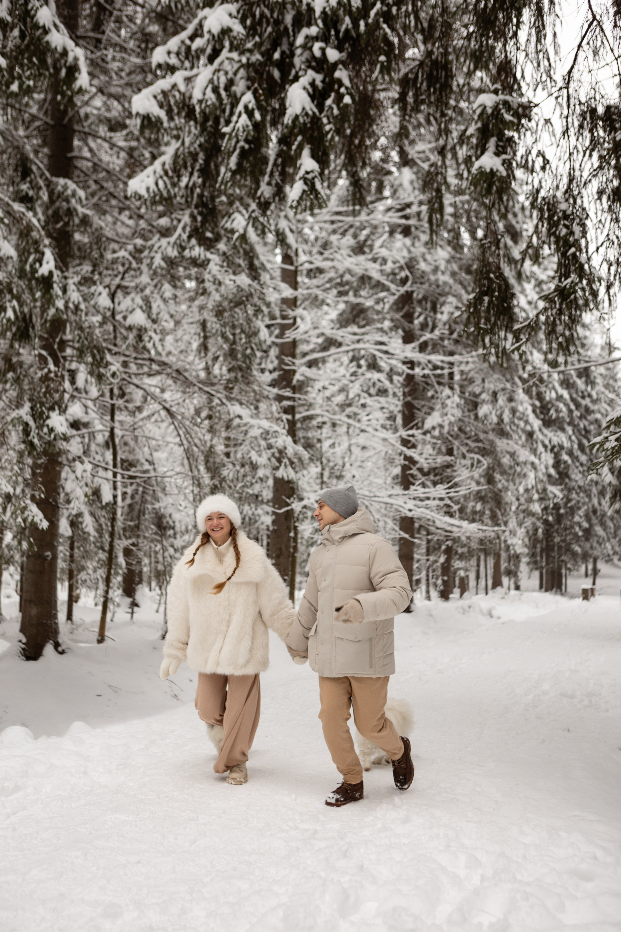 Новогодняя фотосессия с собачками в шуваловском парке. Свадебный фотограф в СПБ | Санкт-Петербурге Анастасия Рахимгулова
