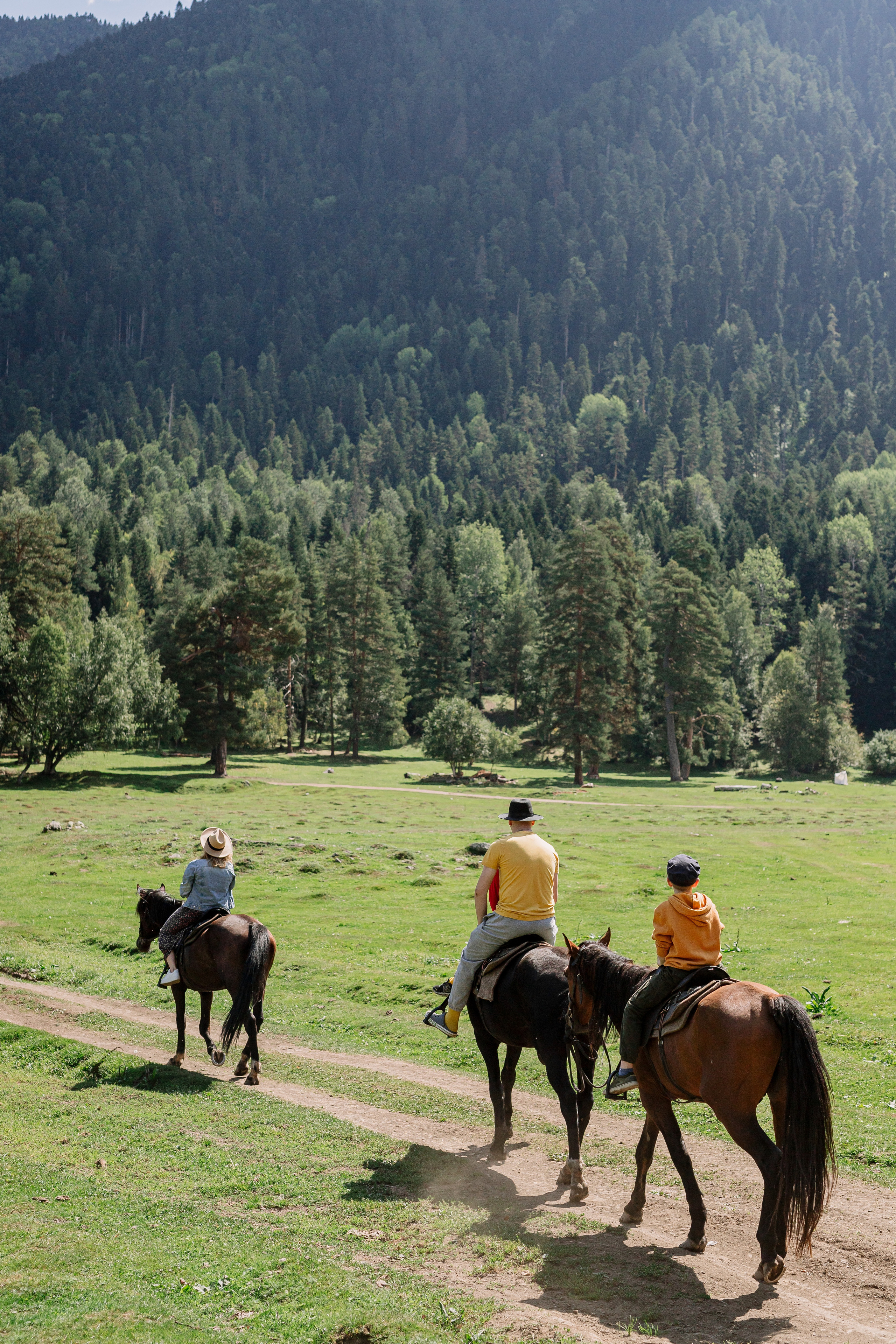 Архыз, горы, лес, семейная съемка в горах, Выездная съемка, фотограф на выезд, семейный фотограф в Астрахани, семейный фотограф, прогулка на лошадях, фотосессия с лошадями, 
