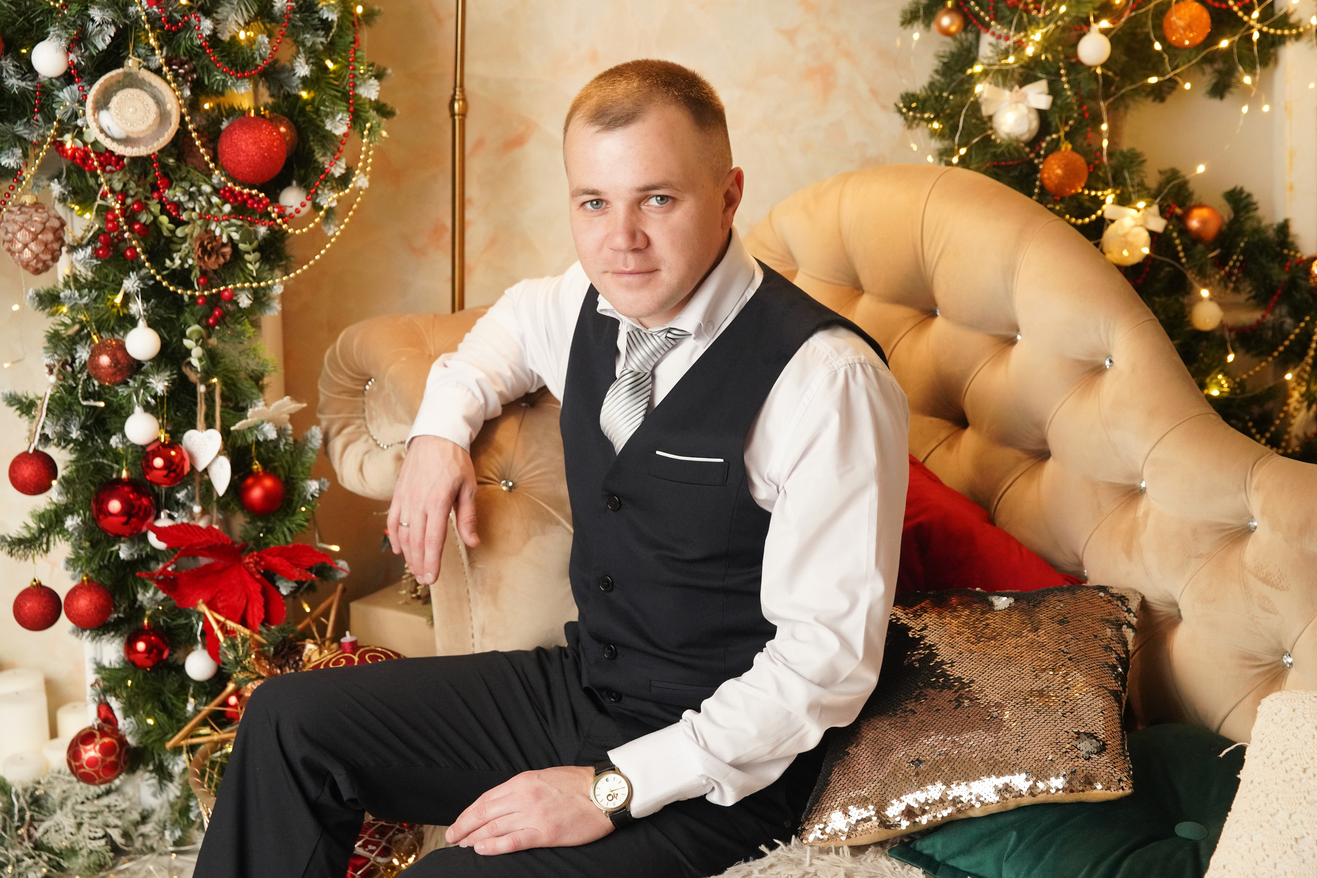 Новогодняя фотосессия. Фотограф новорожденных. Семейный и детский фотограф в городе Сургуте