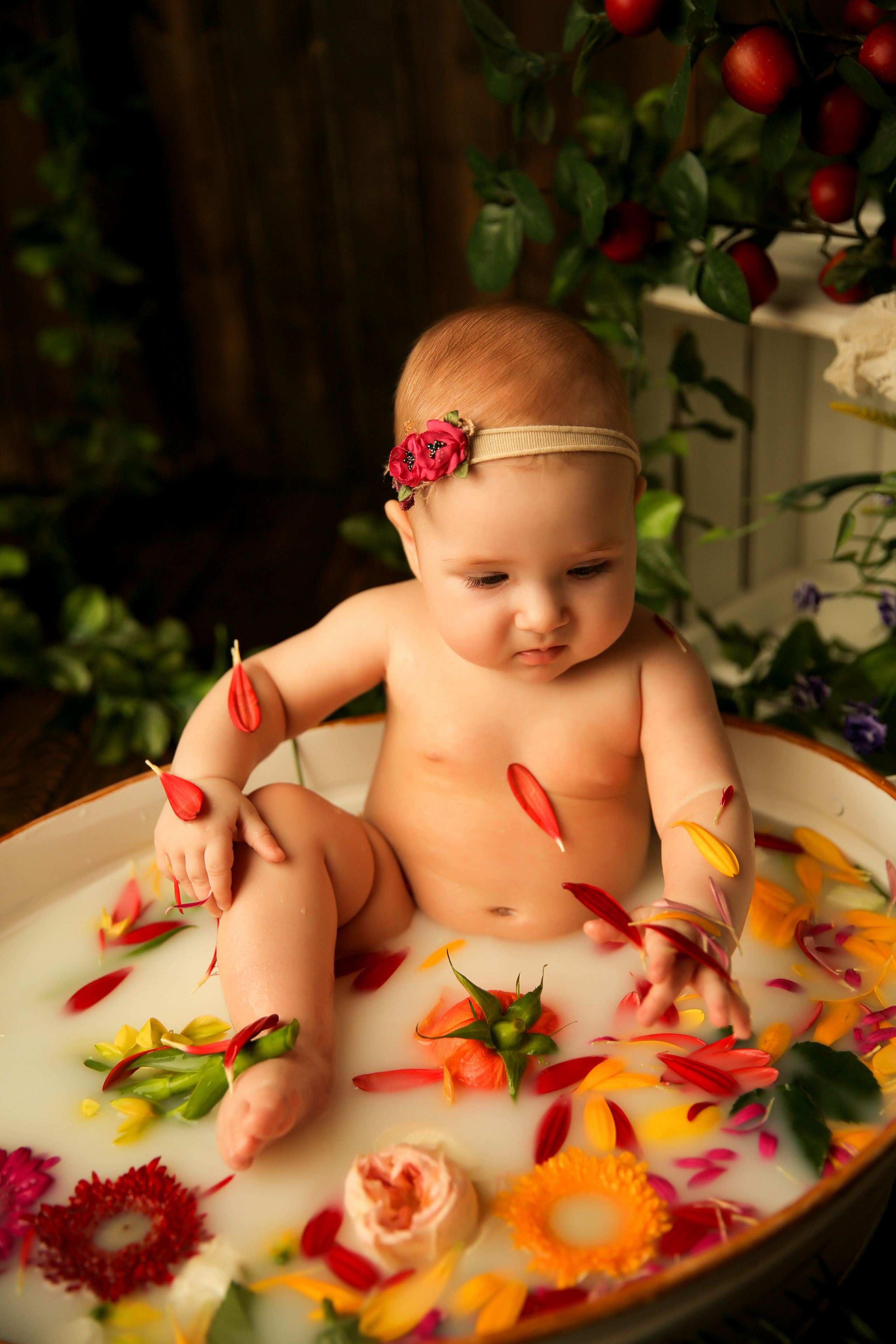 Ванночка девочки. Фотограф новорожденных. Семейный и детский фотограф в городе Сургуте