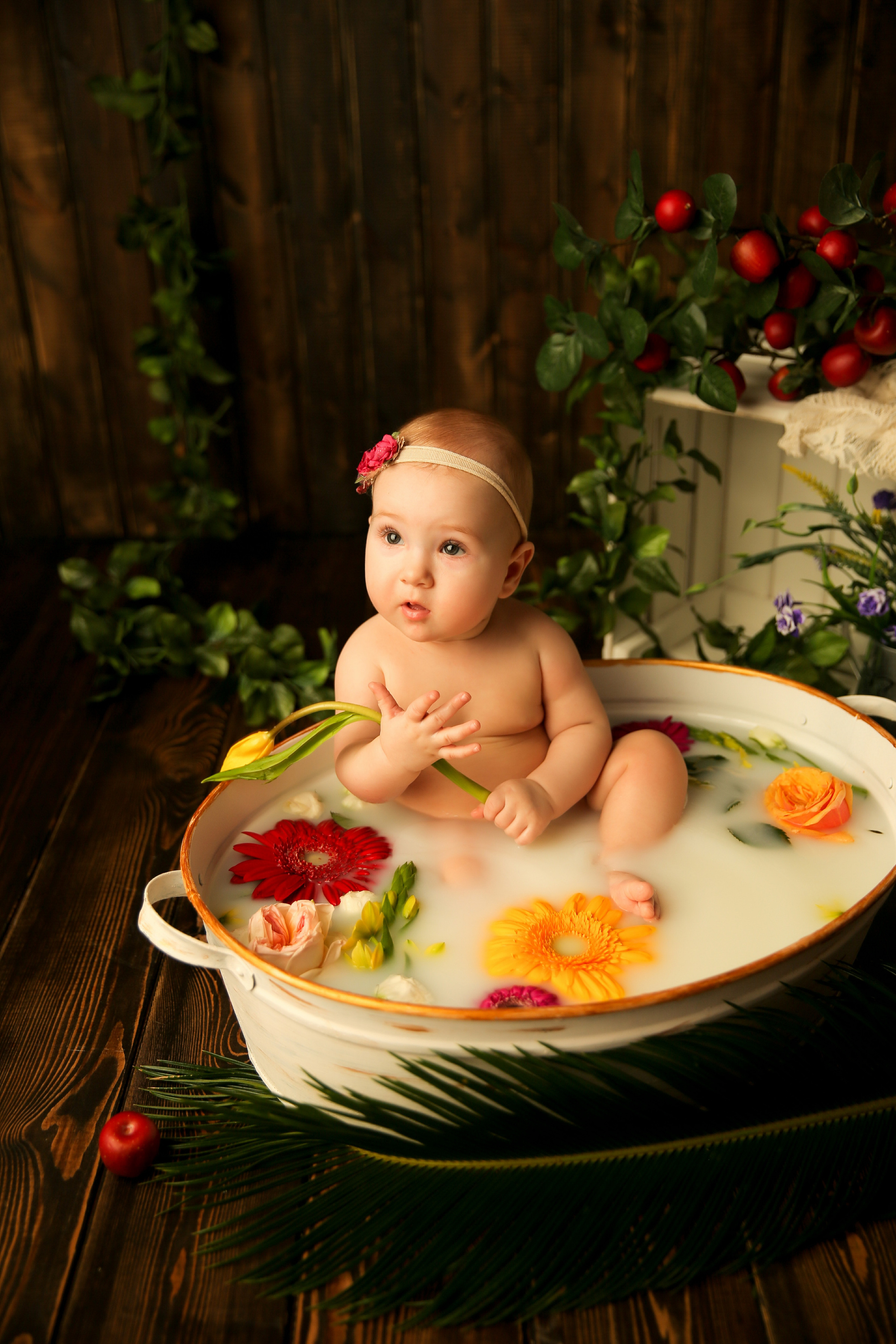 Ванночка девочки. Фотограф новорожденных. Семейный и детский фотограф в городе Сургуте