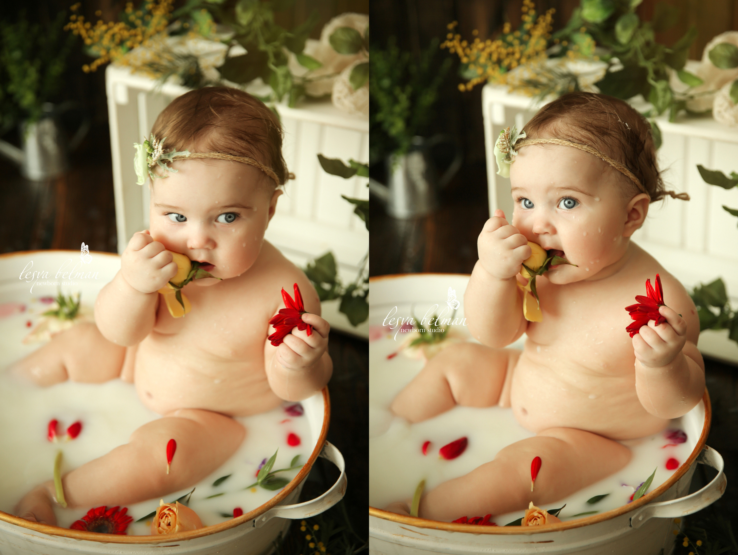 Ванночка девочки. Фотограф новорожденных. Семейный и детский фотограф в городе Сургуте