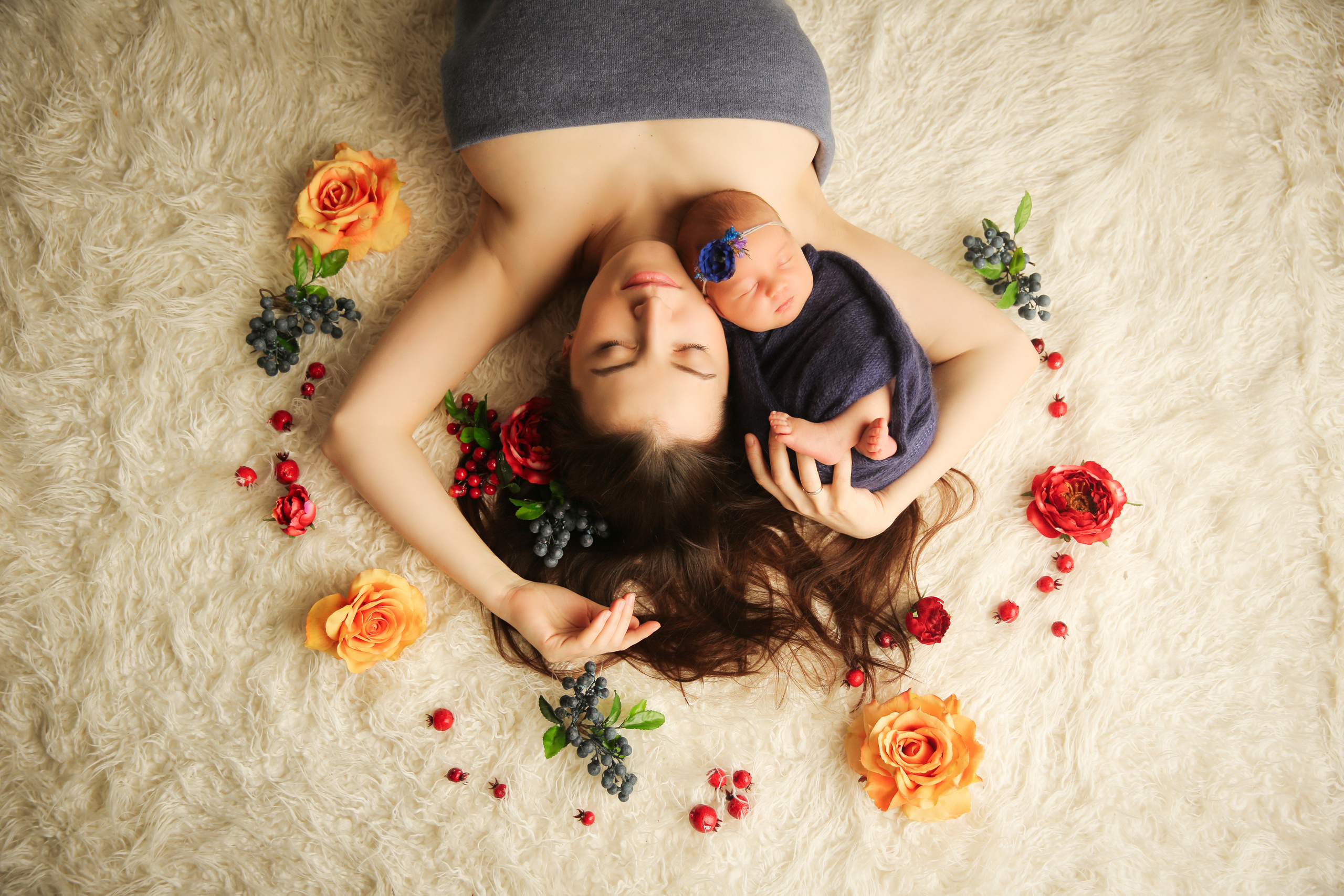 Мама и Малыш. Фотограф новорожденных. Семейный и детский фотограф в городе Сургуте