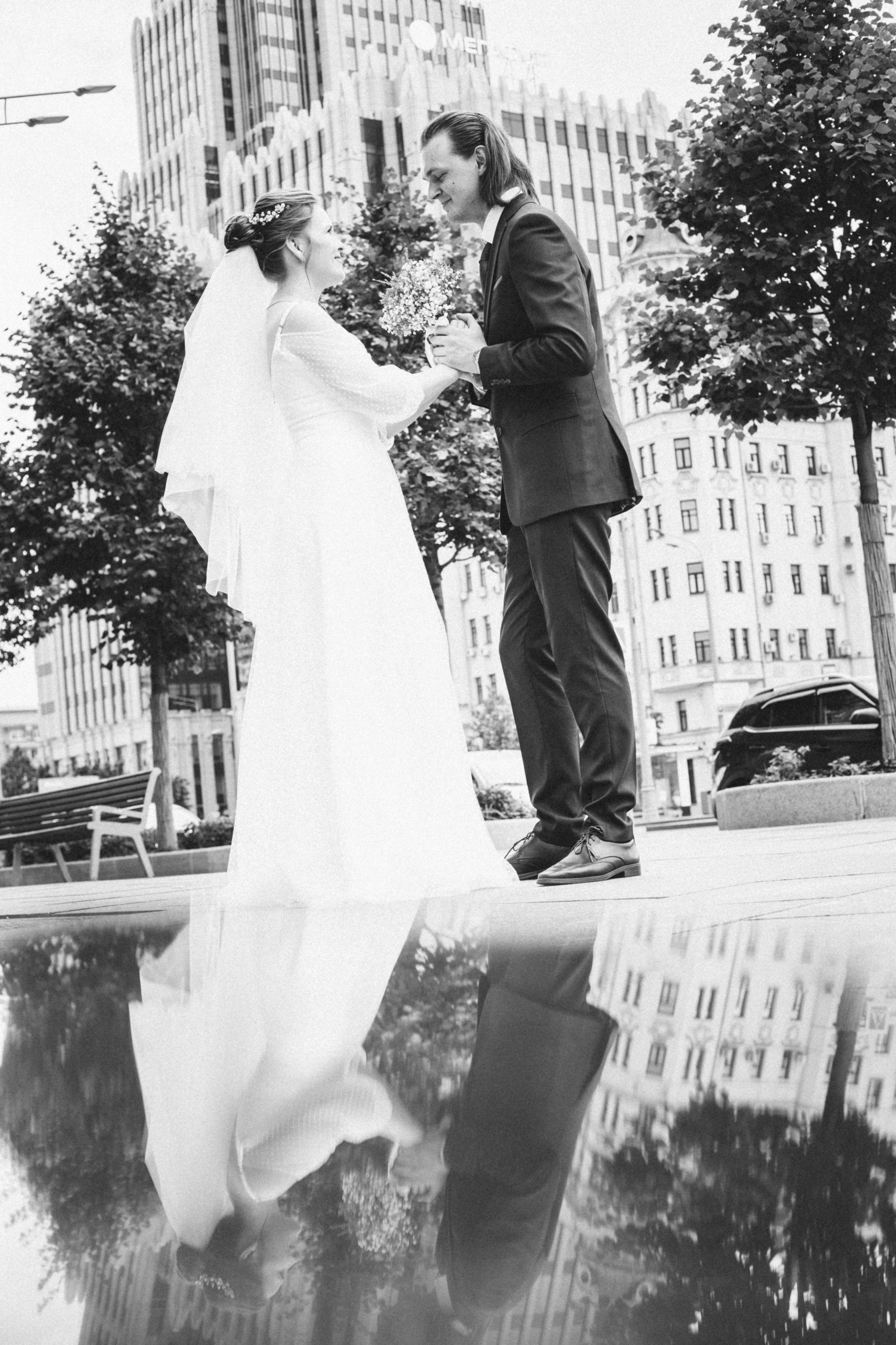 Свадебная прогулка в центре Москвы. Семейный Фотограф в Москве Евгения Симоненко