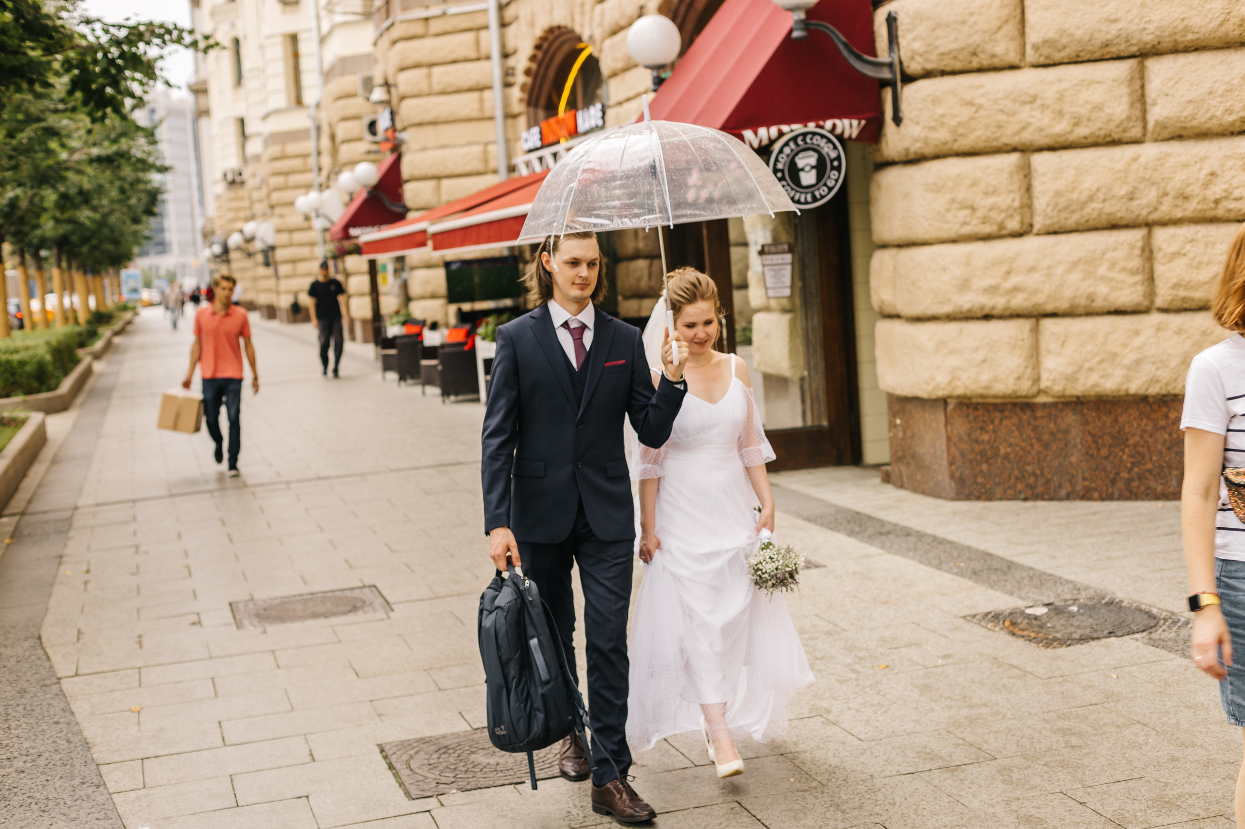 Свадебная прогулка в центре Москвы. Семейный Фотограф в Москве Евгения Симоненко