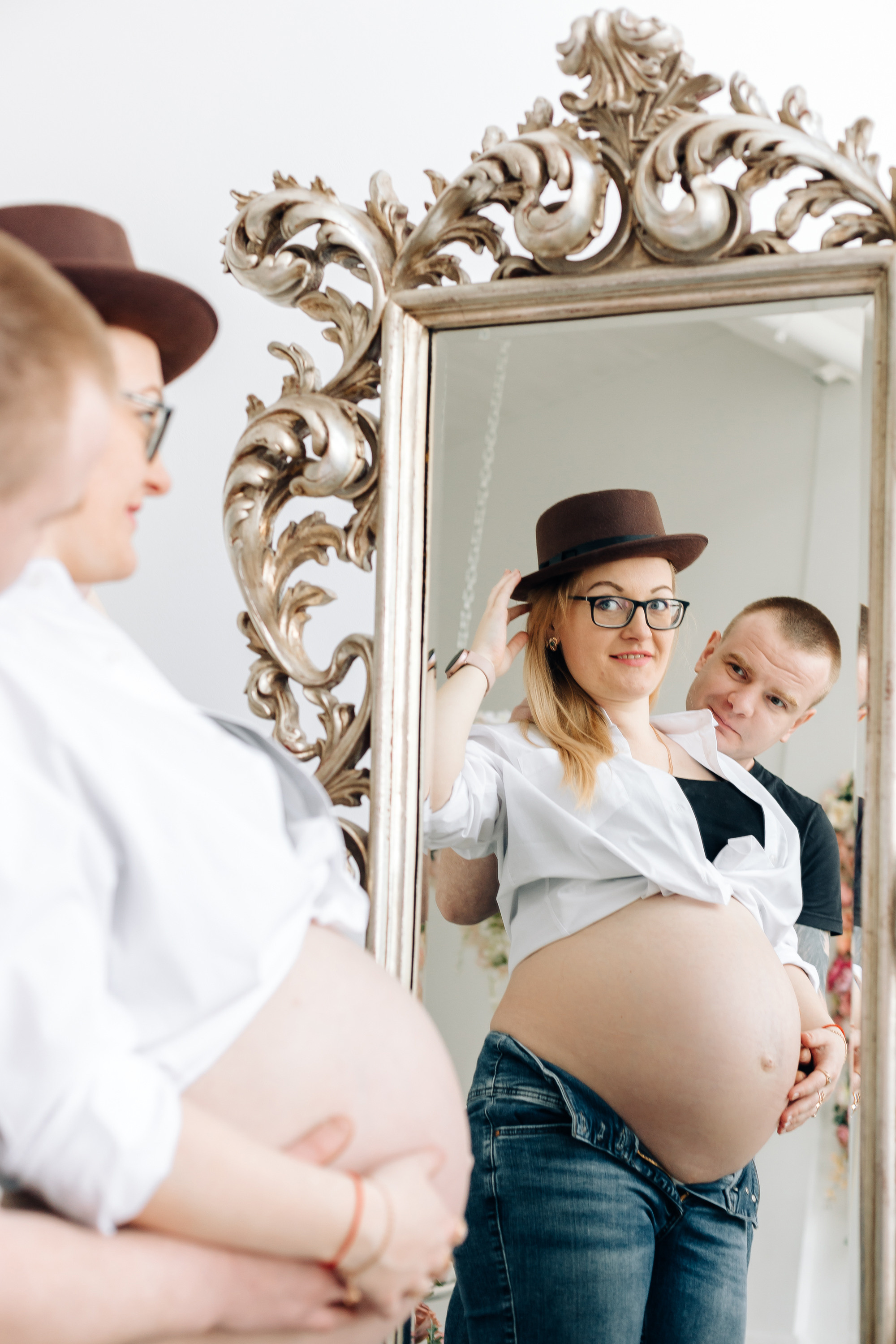 Фотосессия беременности в студии