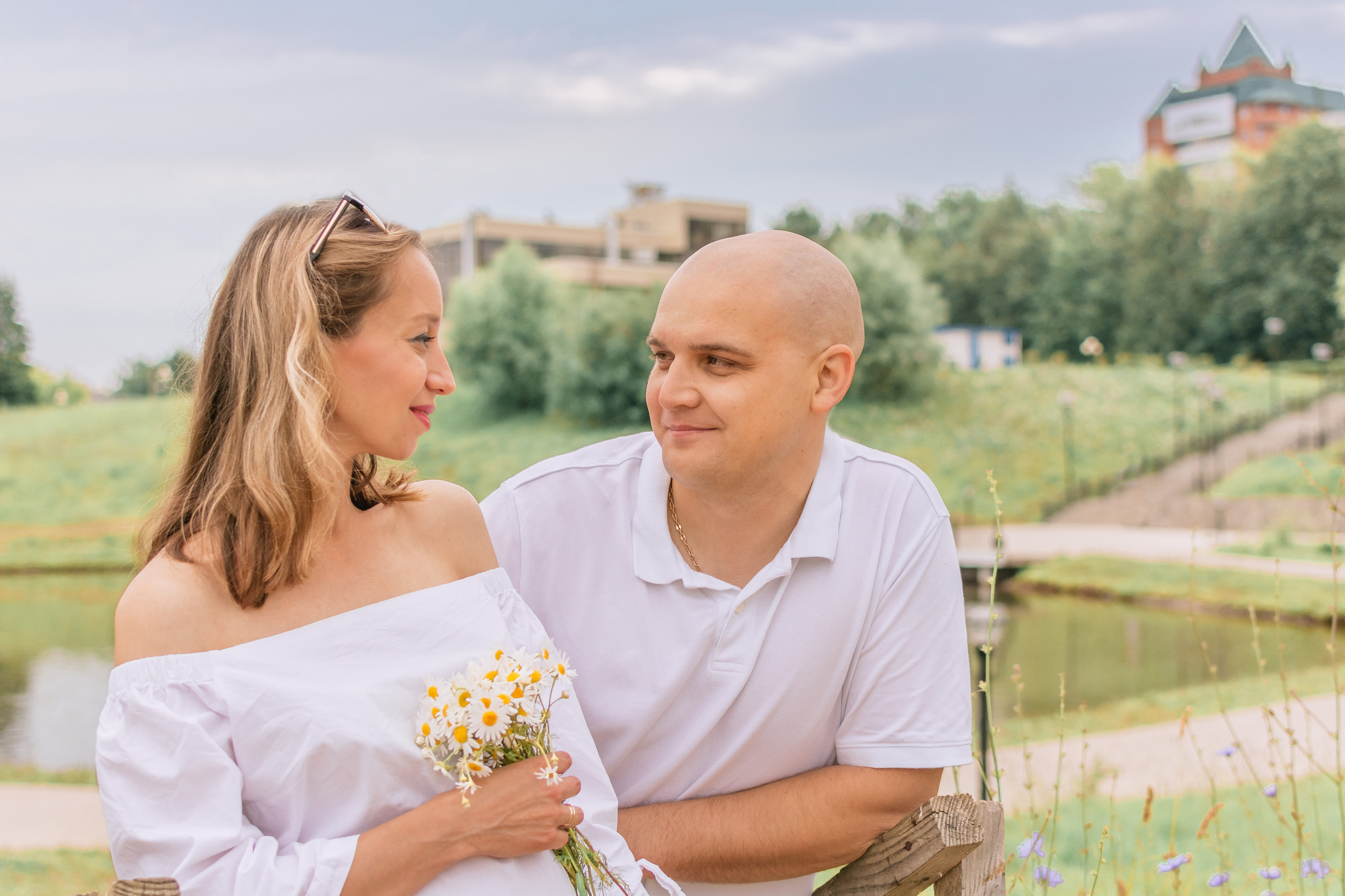 Фотосессия беременности на природе