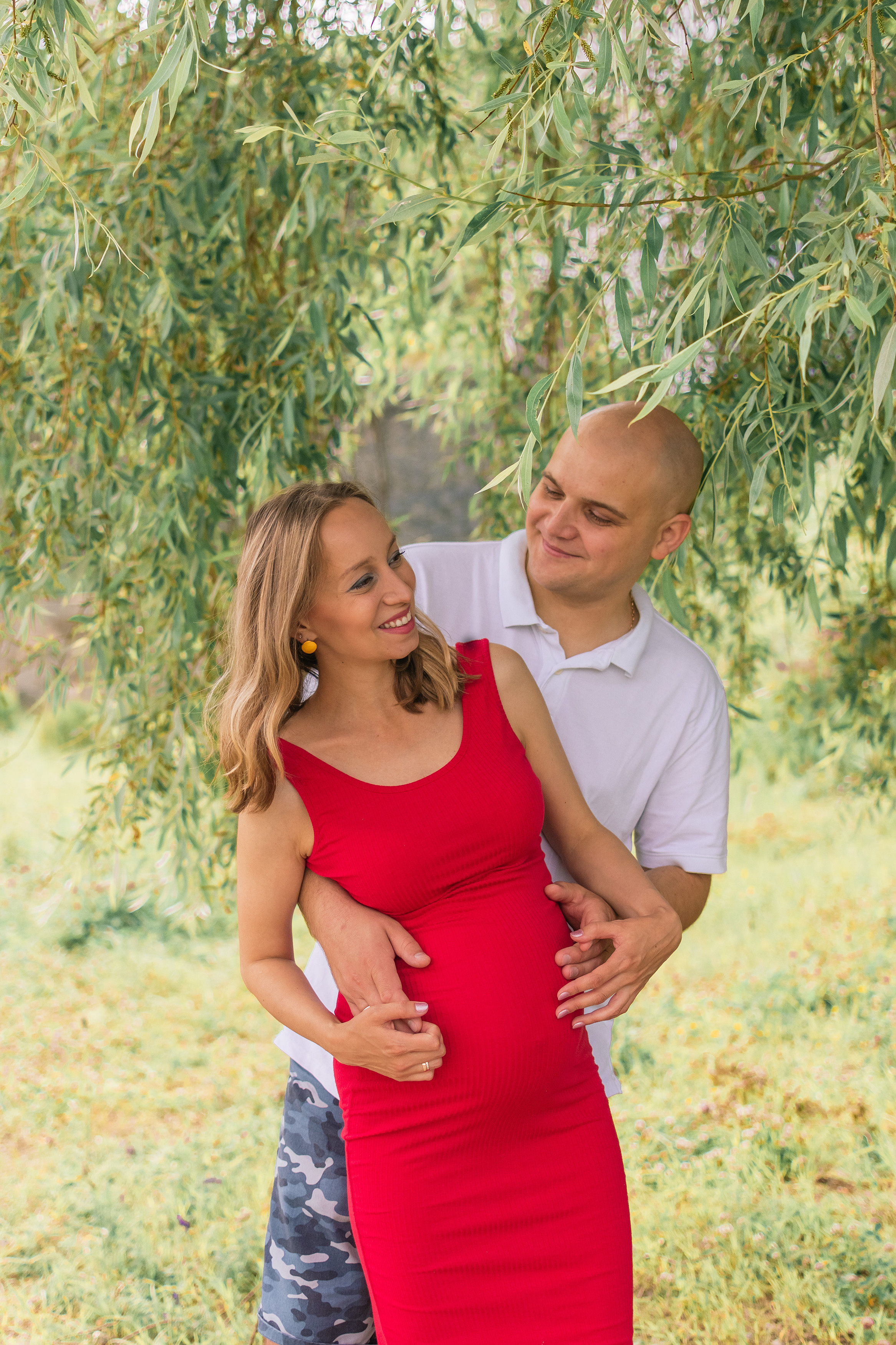 Фотосессия беременности на природе