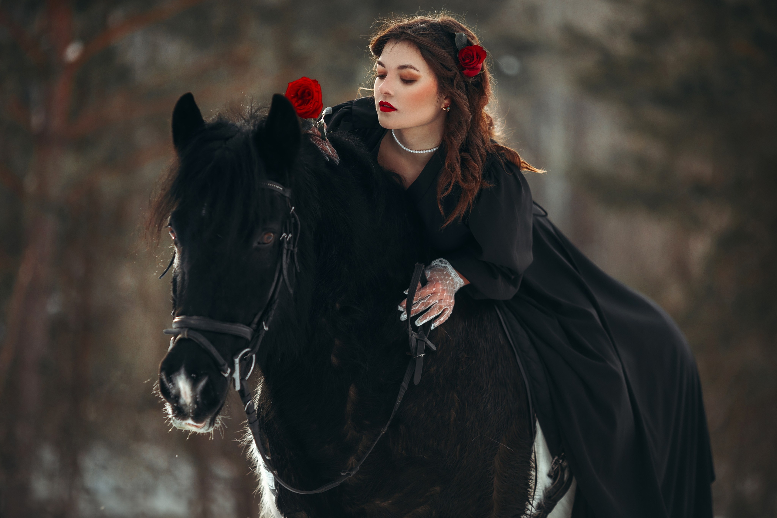 Катя и Шери. Анна Молчанова конный фотограф в Тюмени | фотосессии с лошадьми Тюмень