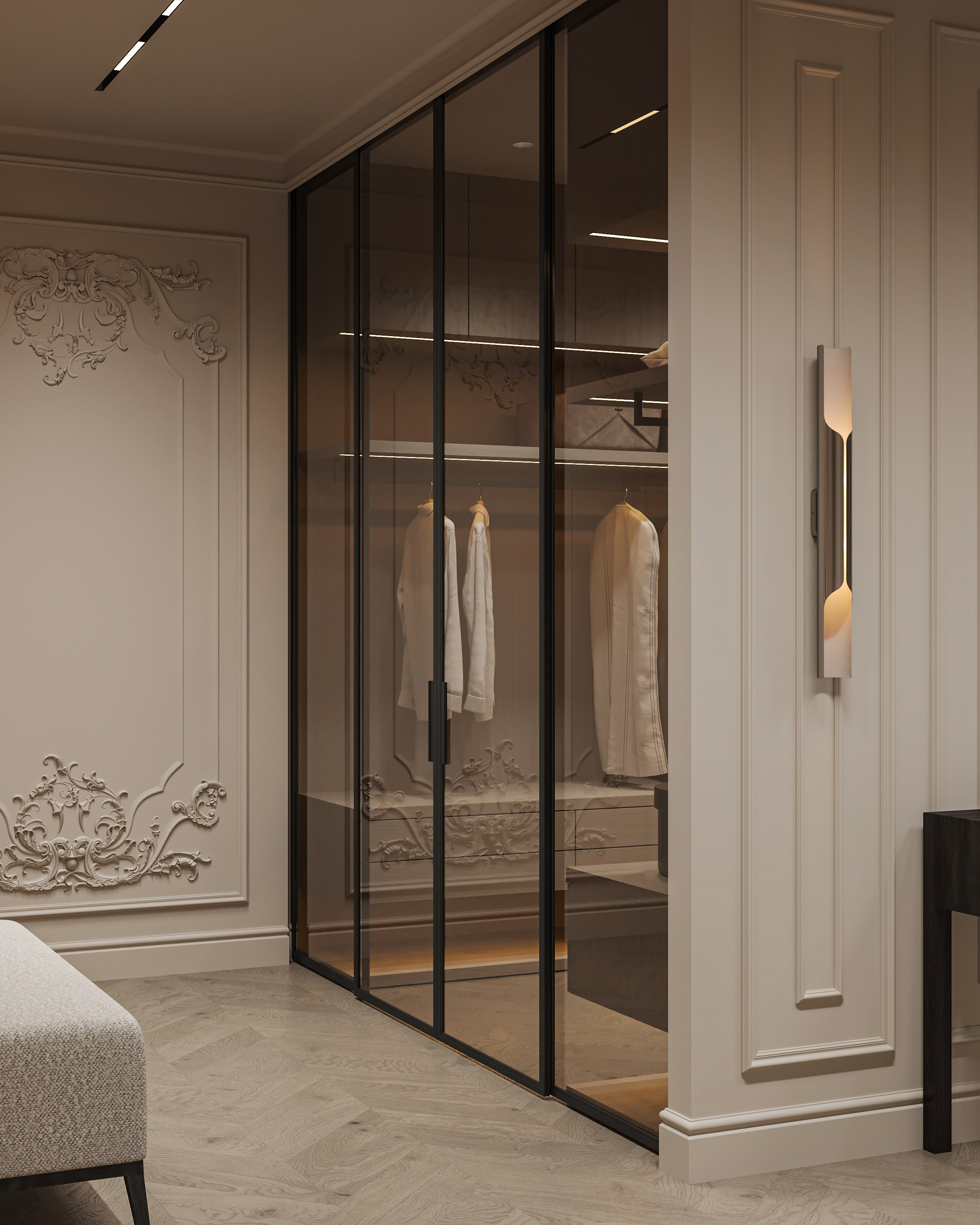 Кухня-гостиная ЖК «Континенталь». 3D визуализация интерьера Надежда Соколова