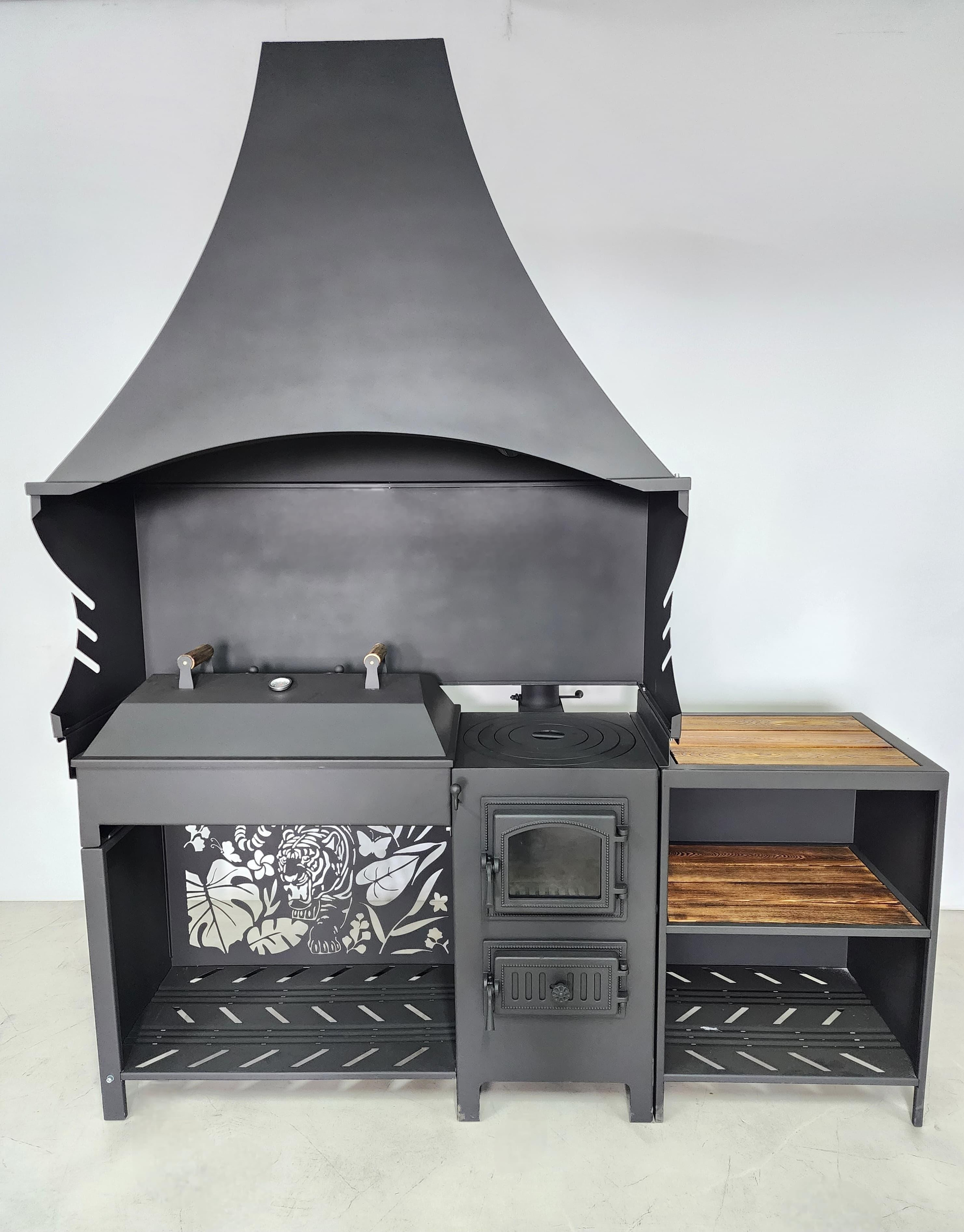 Джета с крышкой барбекю. Купить / заказать мангал для дома в Краснодаре от производителя «Мангал Мастер»