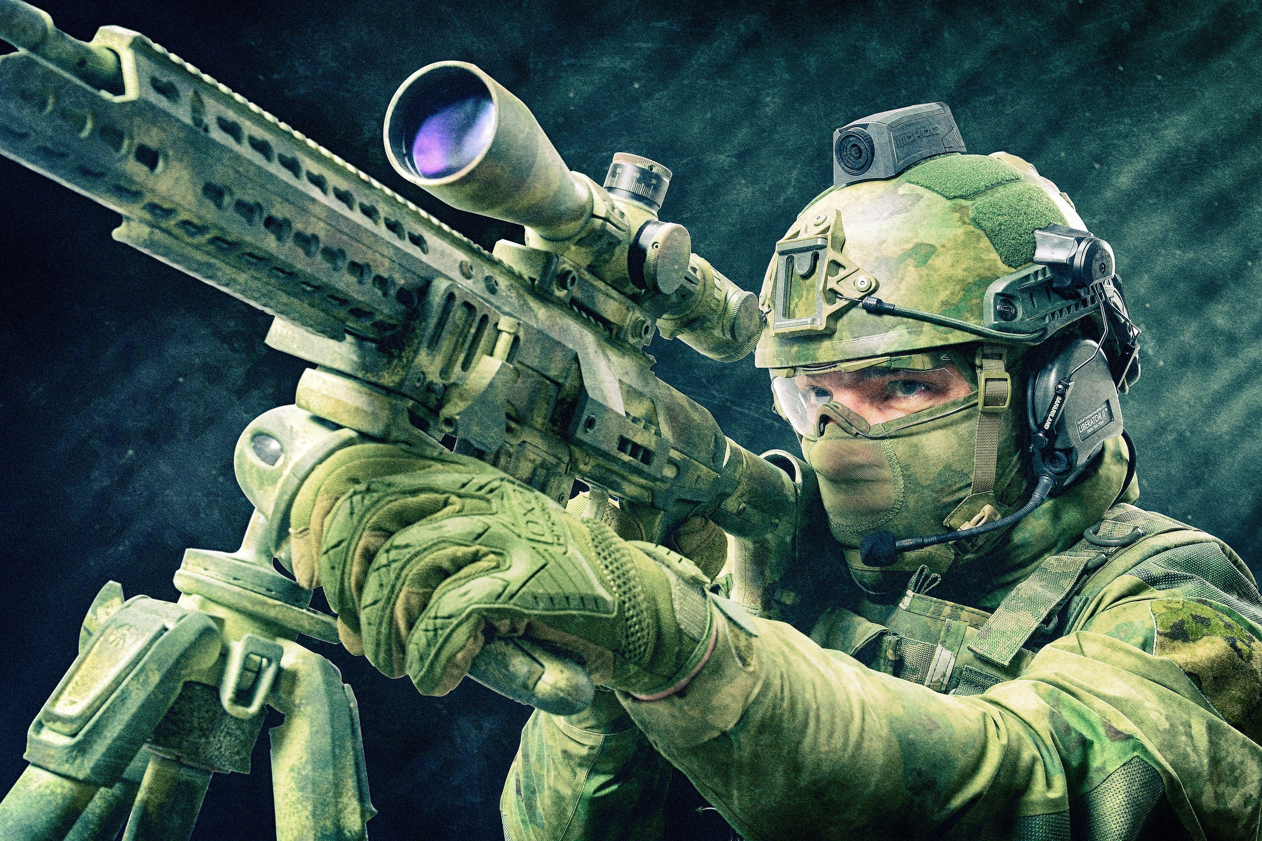 Рекламное фото военной экипировки