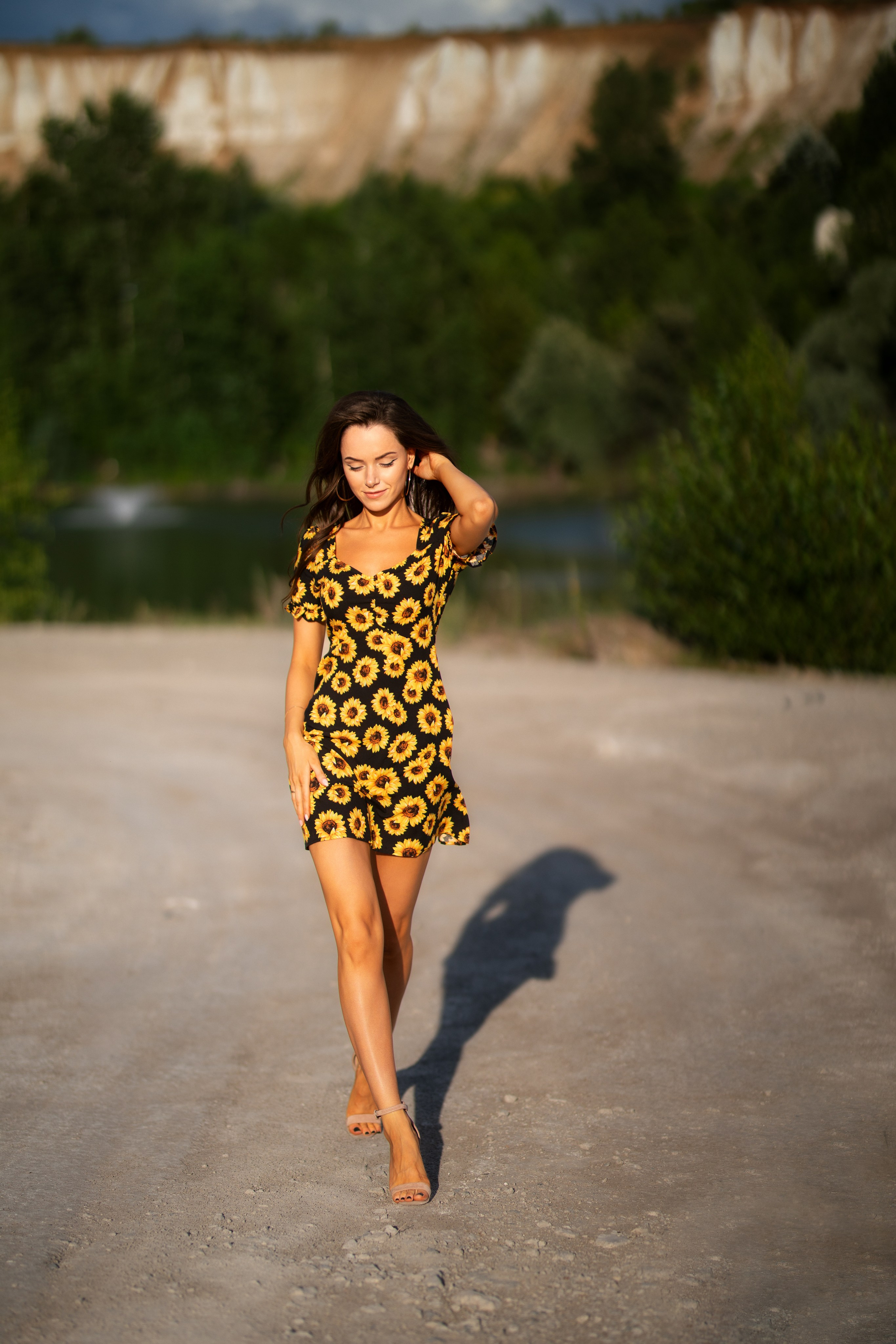 Летняя съемка с Екатериной на природе в парке Белый Колодец в формате для «себя»