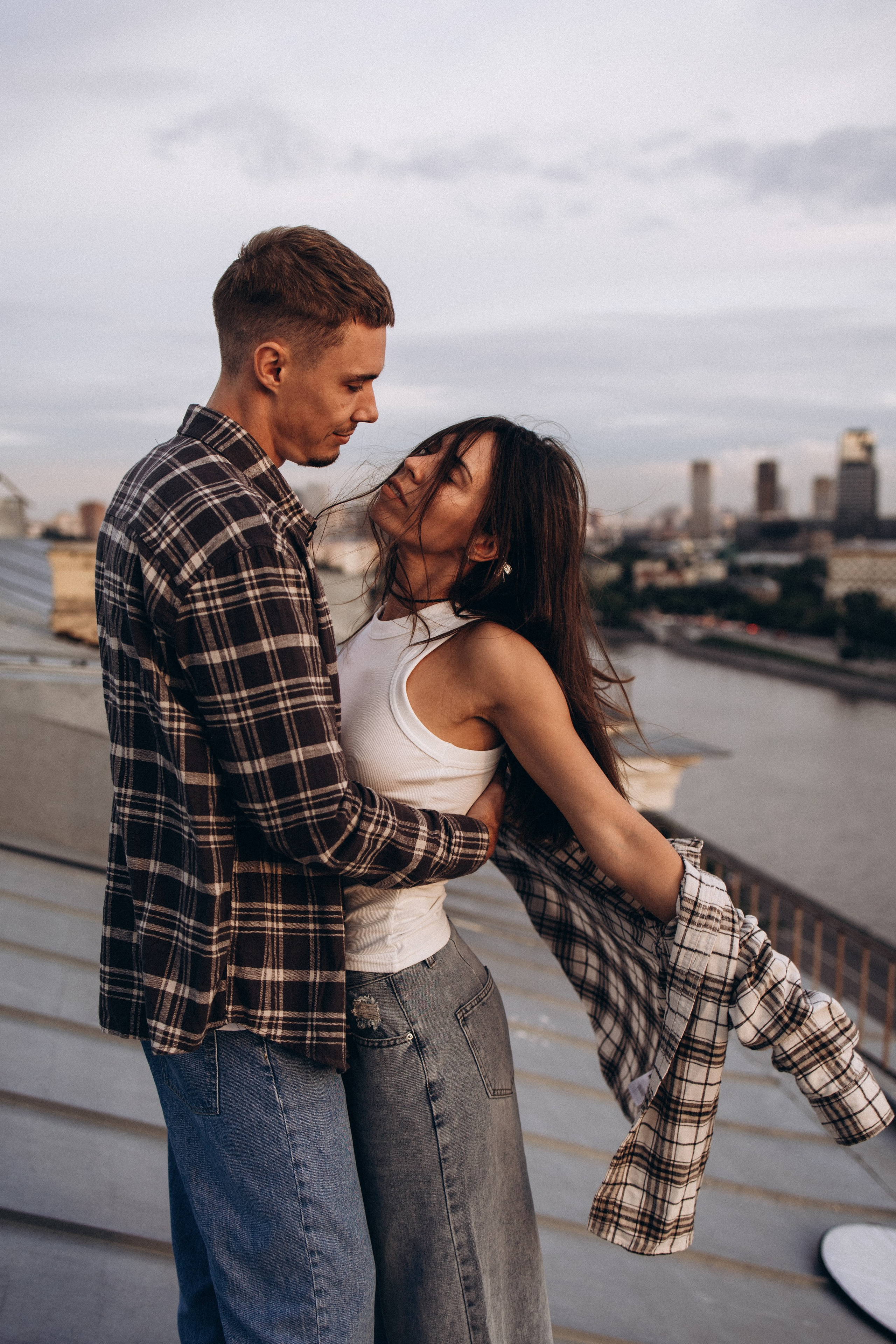 Виолетта и Макс на крыше. Семейный фотограф в Москве Марина Петра