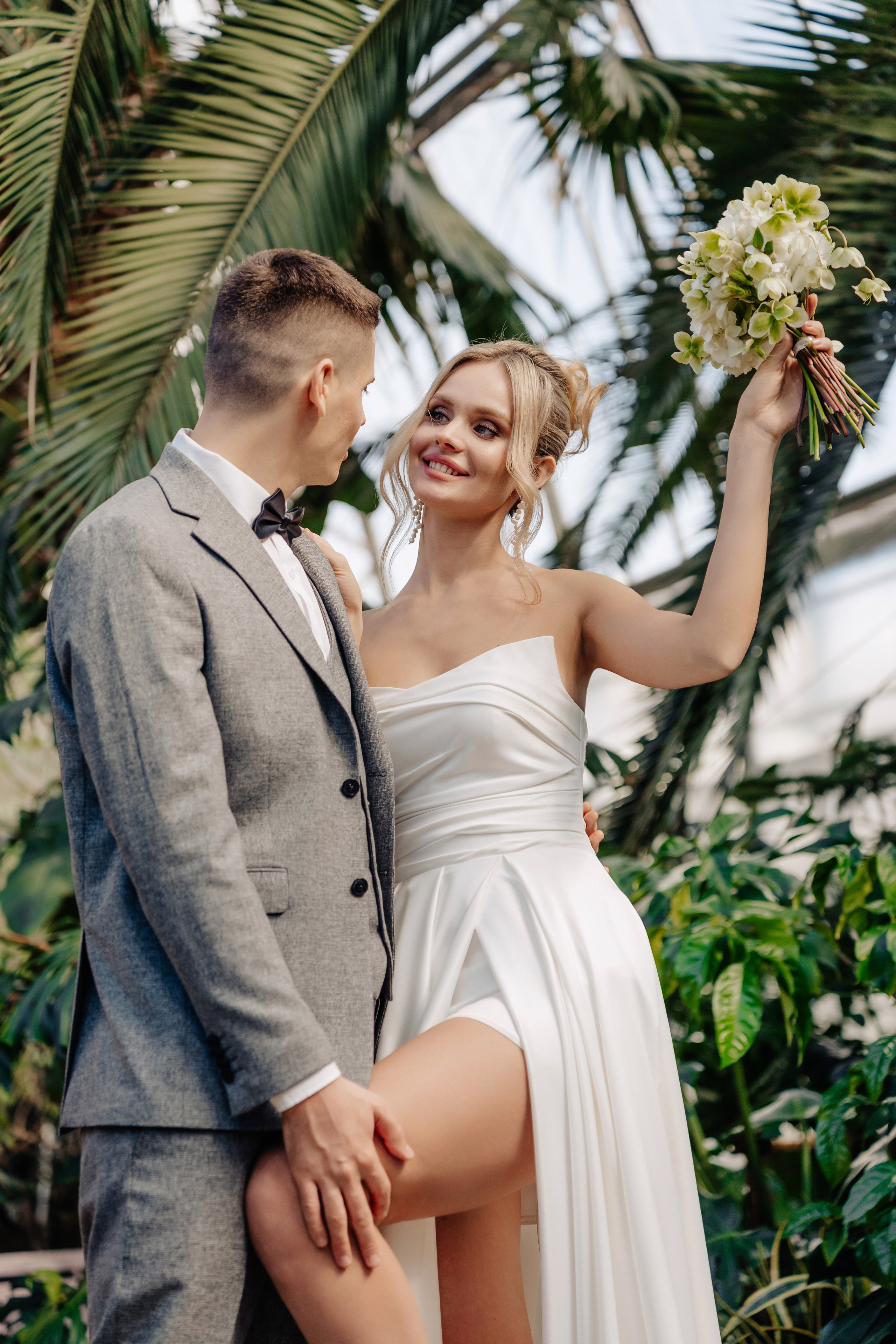 Свадебная в оранжерее. Михаил и Виктория. Фотограф Сергей Лукьяненко