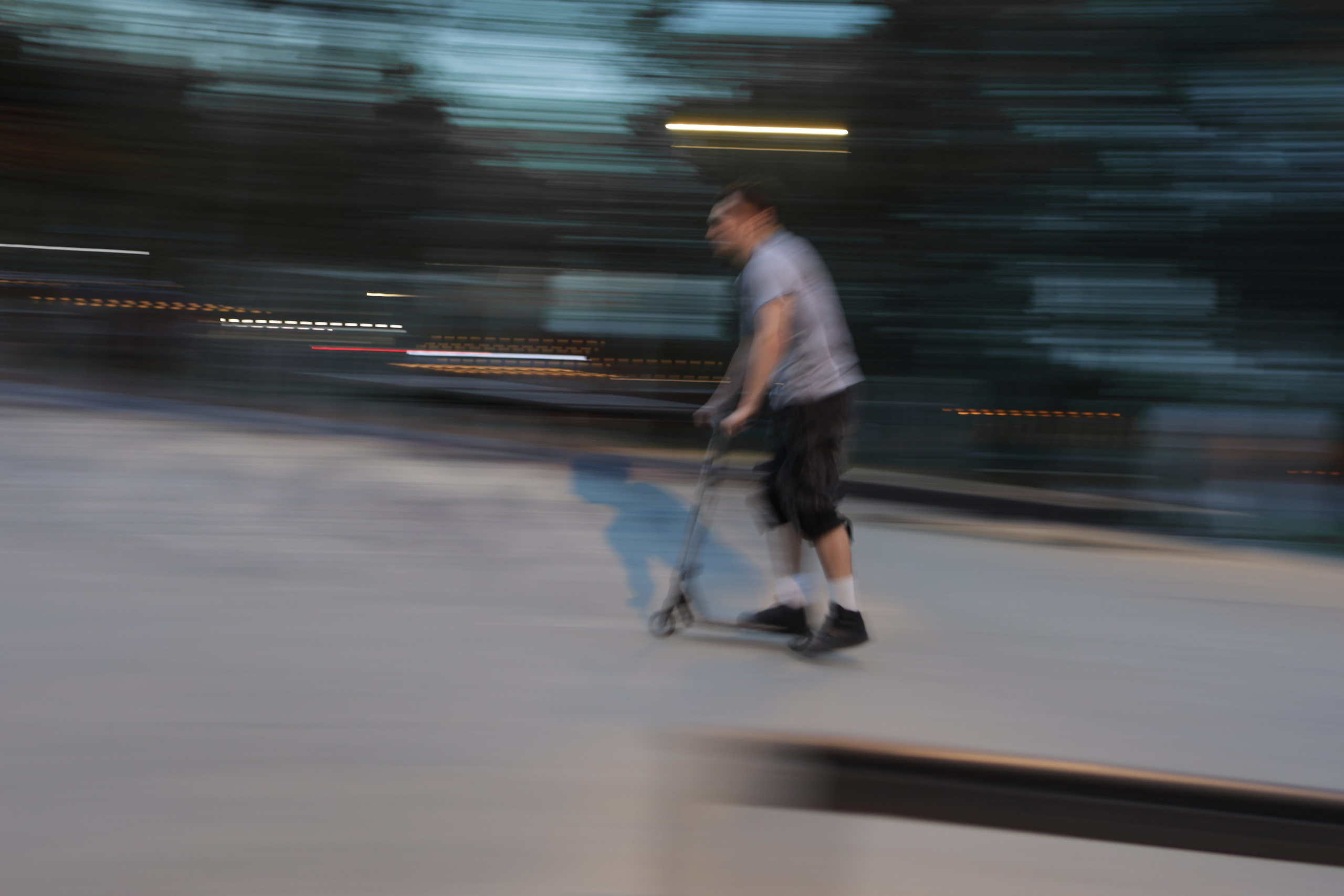 Blue hour in a skatepark. Фотограф Антонина Гудкова
