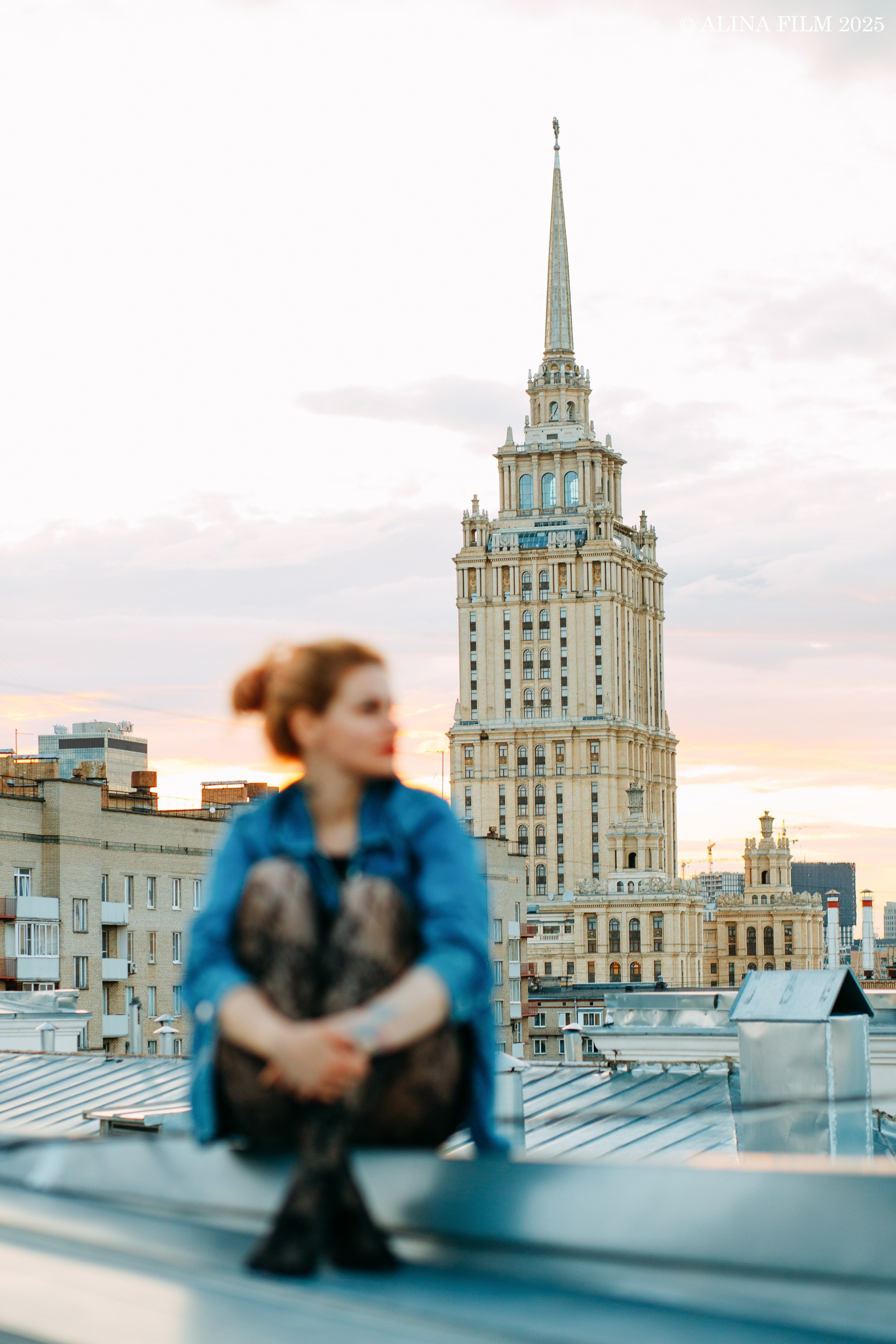 Фотосессия на крыше в Москве. Фотограф в Санкт-Петербурге Alina Film