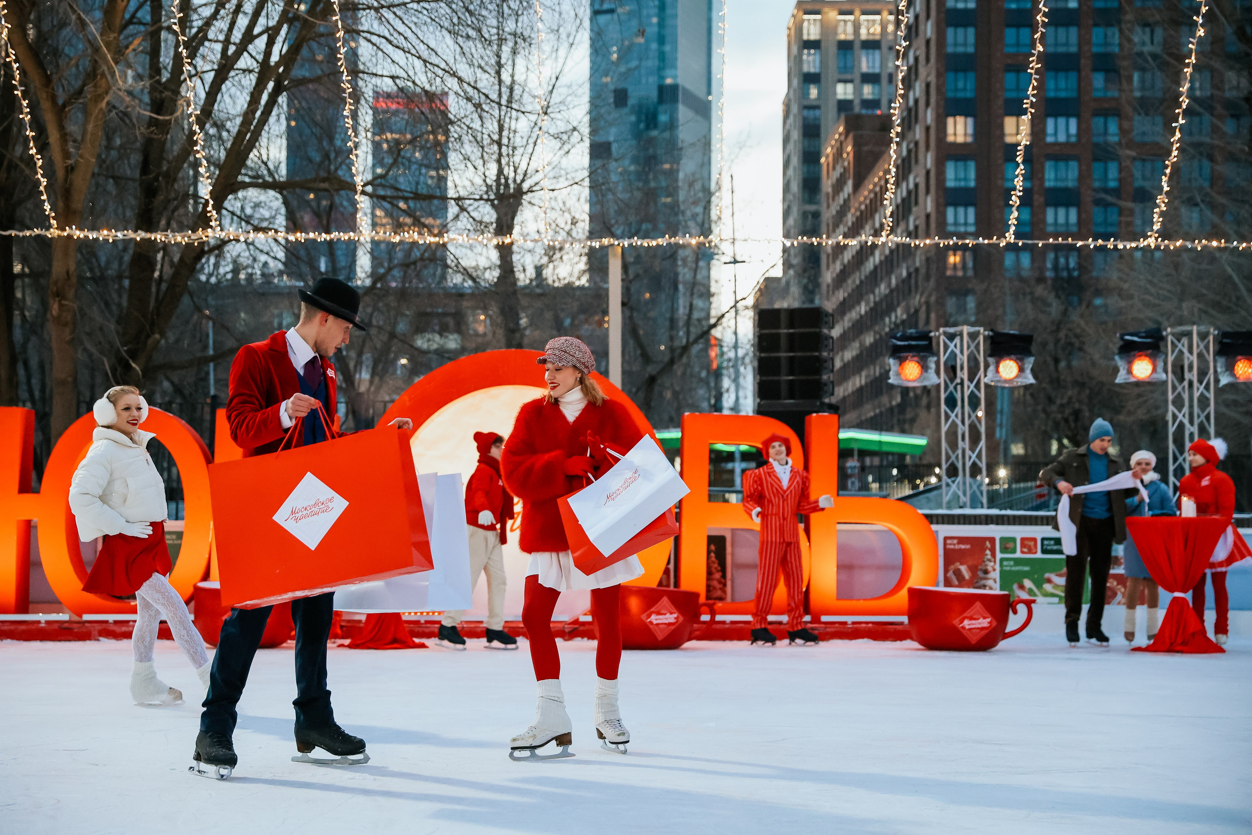 Ледовое шоу Сити каток Московское Чаепитие. Фотограф и видеограф Анна Домашенко