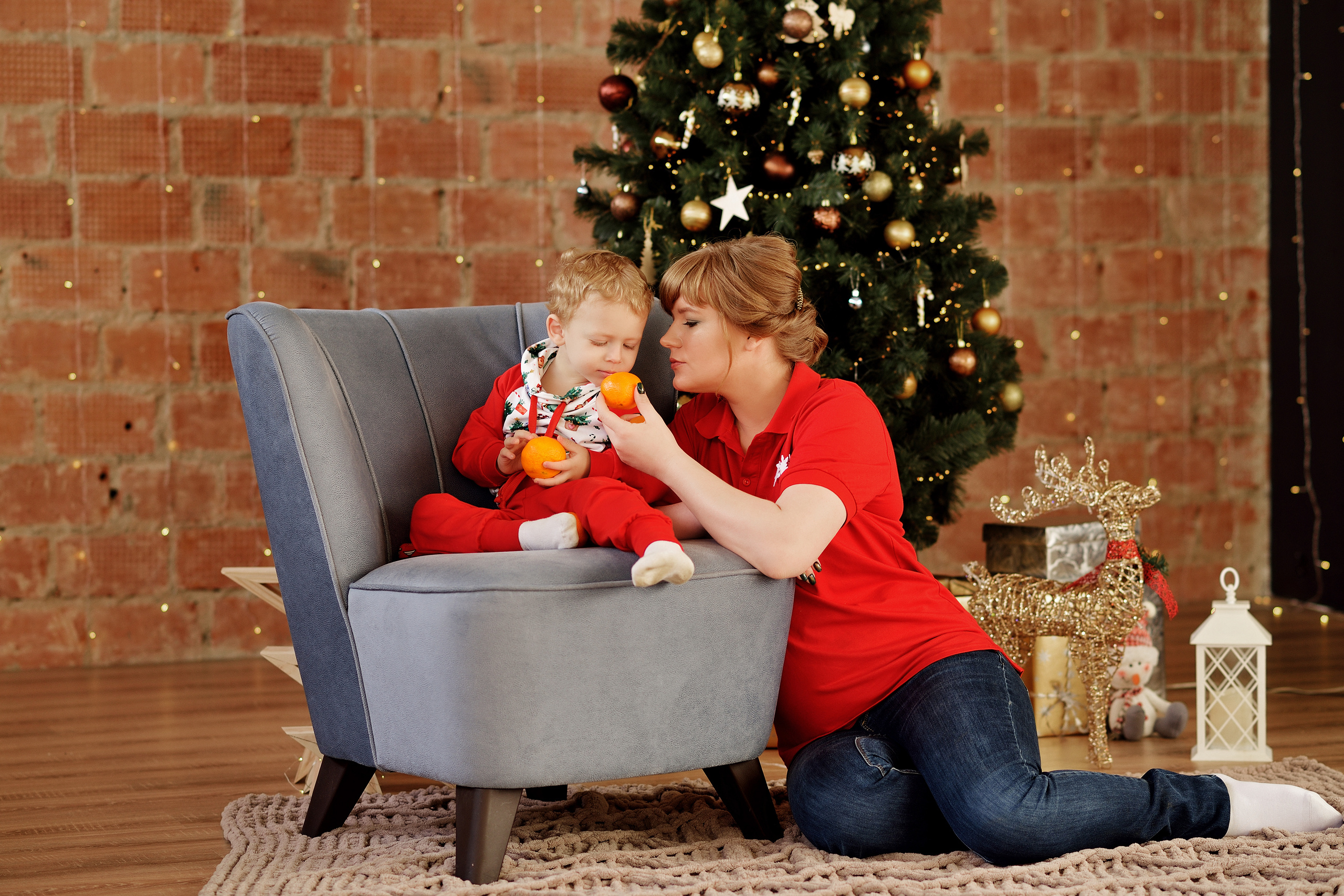 Новогодняя съемка в студии. Cвадебный фотограф в Москве и Московской области Юрий Мисиюк