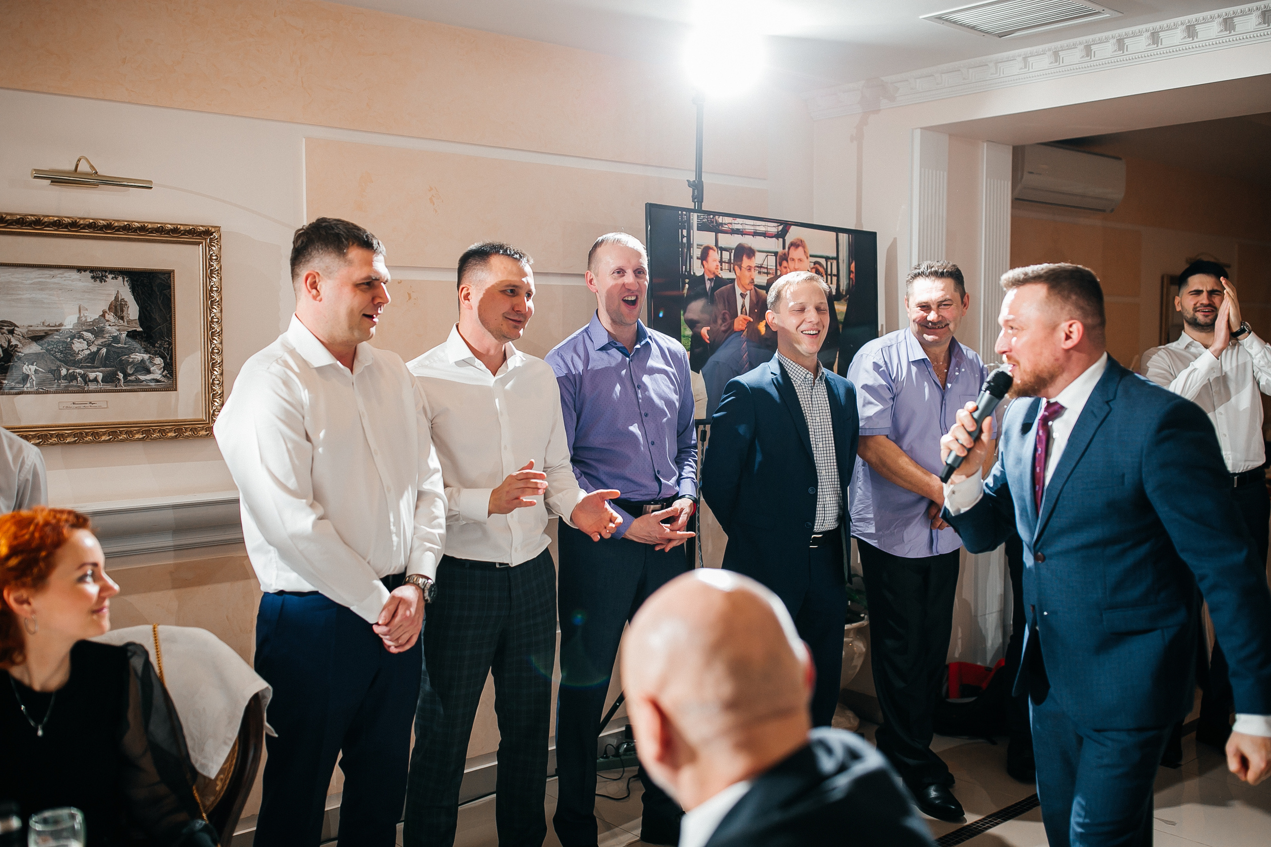 Юбилей 60 лет мужчине в Москве. Ведущий юбилея Сергей Рябинин. Ведущий на свадьбу, корпоратив и юбилей в Москве Сергей Рябинин