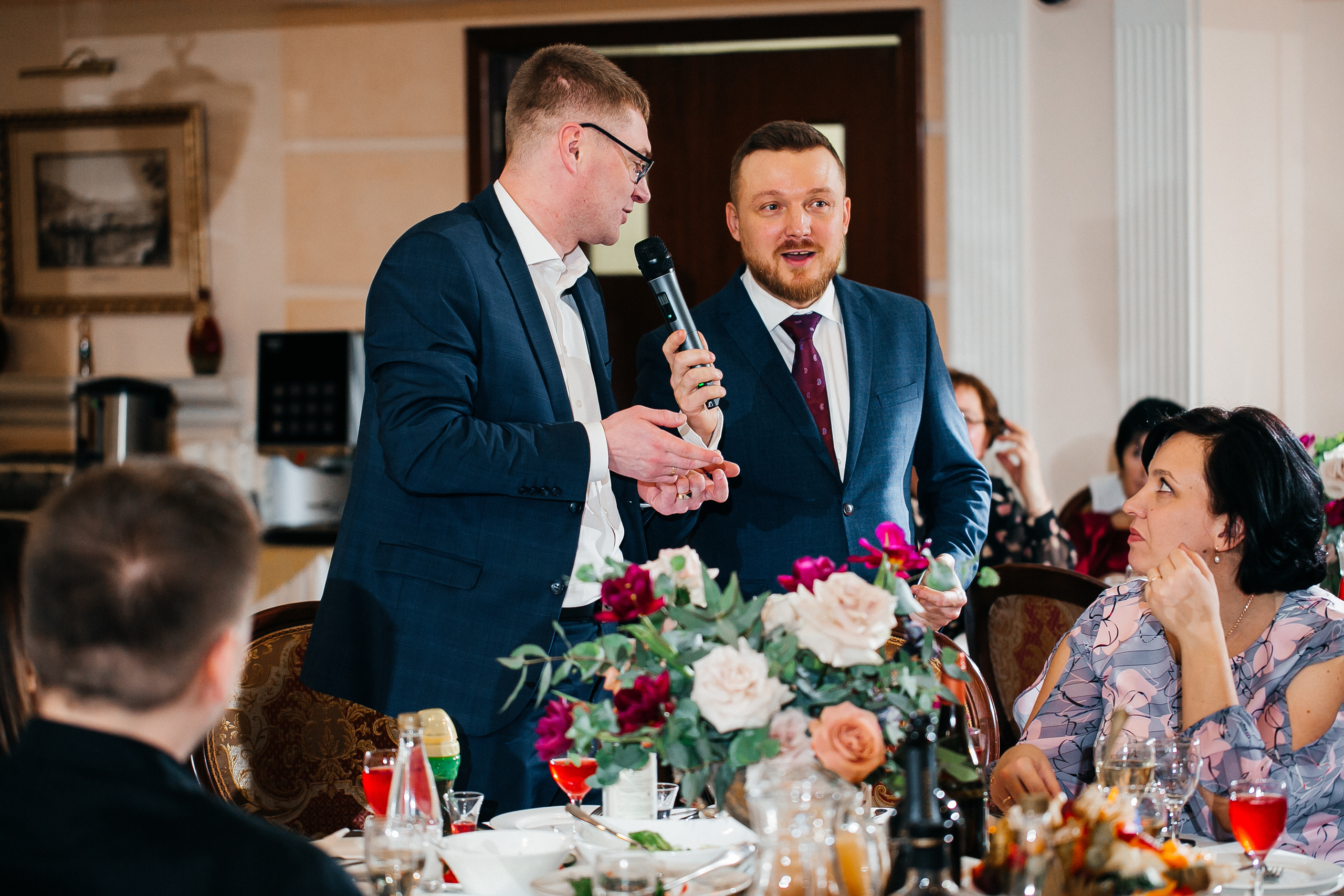 Юбилей 60 лет мужчине в Москве. Ведущий юбилея Сергей Рябинин. Ведущий на свадьбу, корпоратив и юбилей в Москве Сергей Рябинин