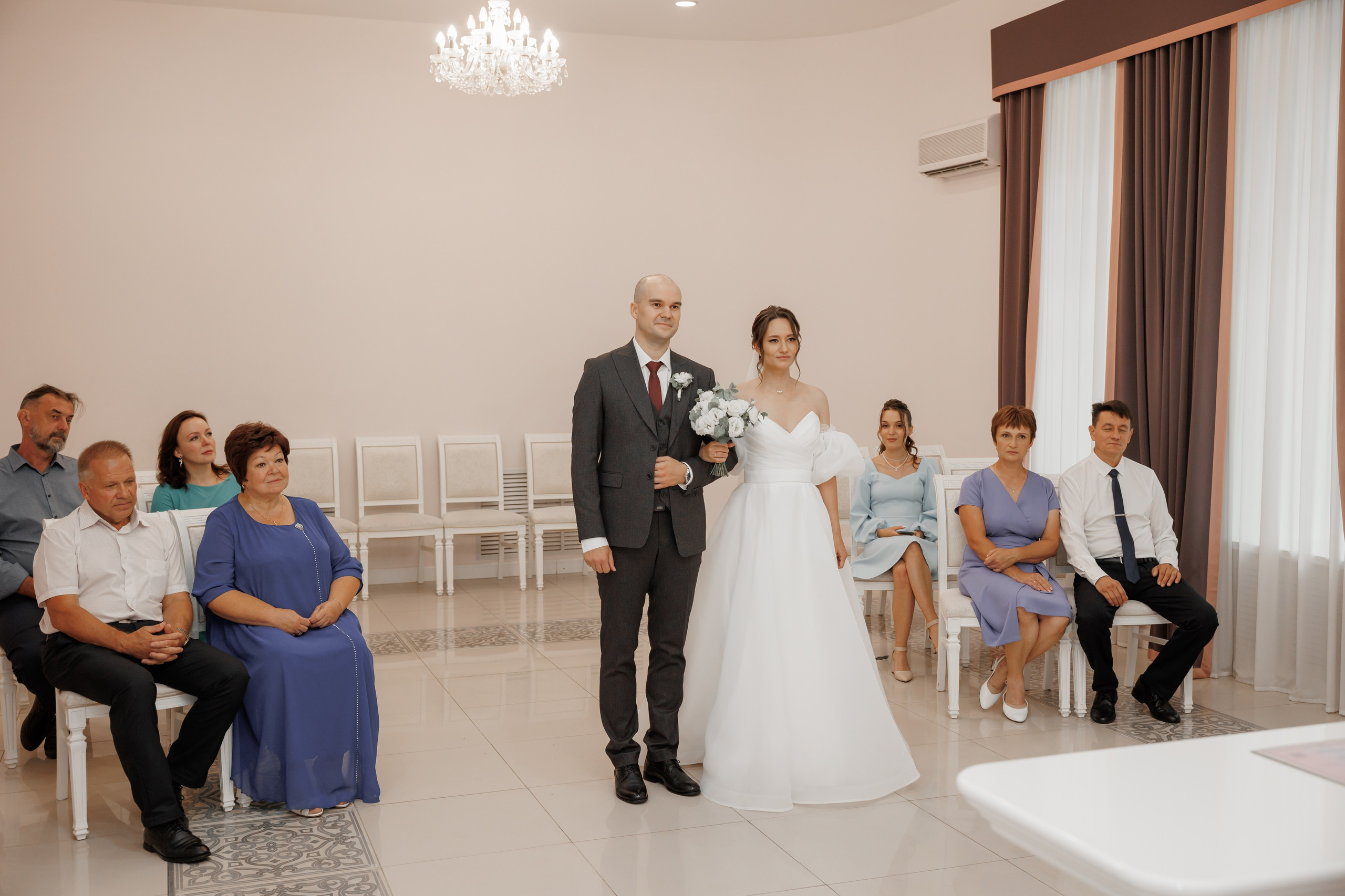 Полина и Дмитрий, загородный клуб «Барин», ЗАГС в г. Пушкино. Свадебный и репортажный фотограф (Москва, Королев и другие)