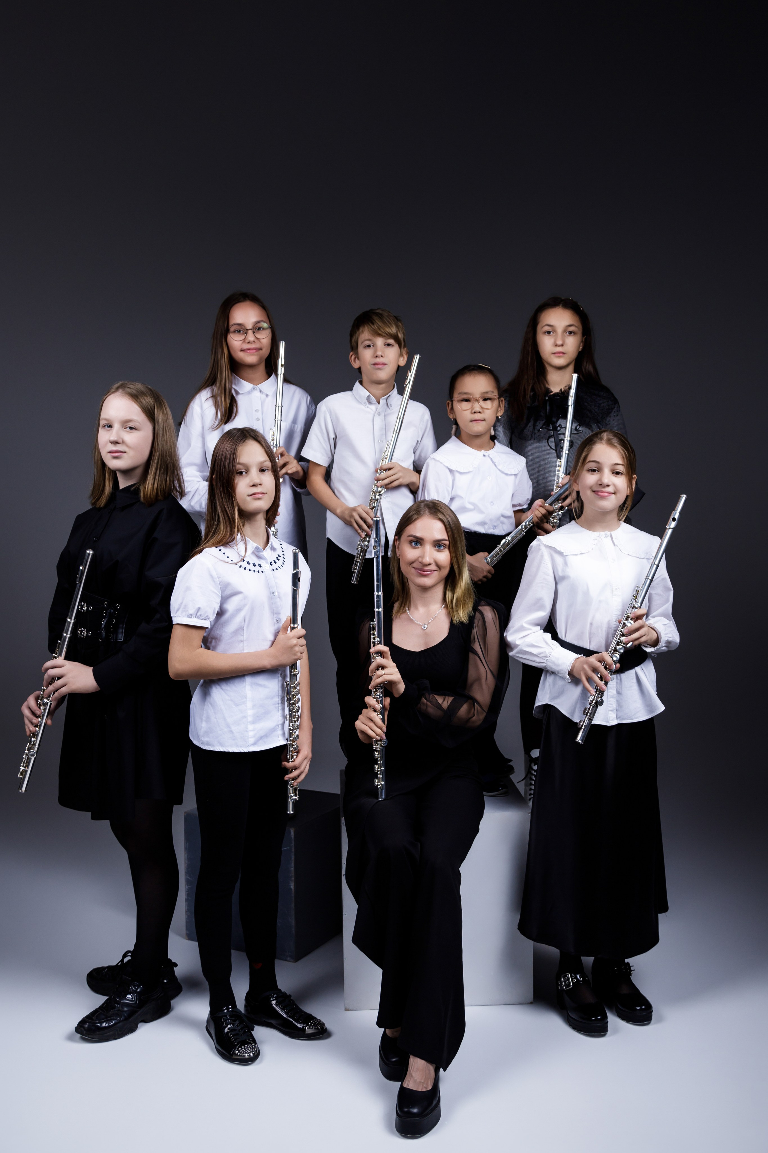 Флейтовый класс Юлии Попружной. Фотограф Новосибирск Анна Полонова