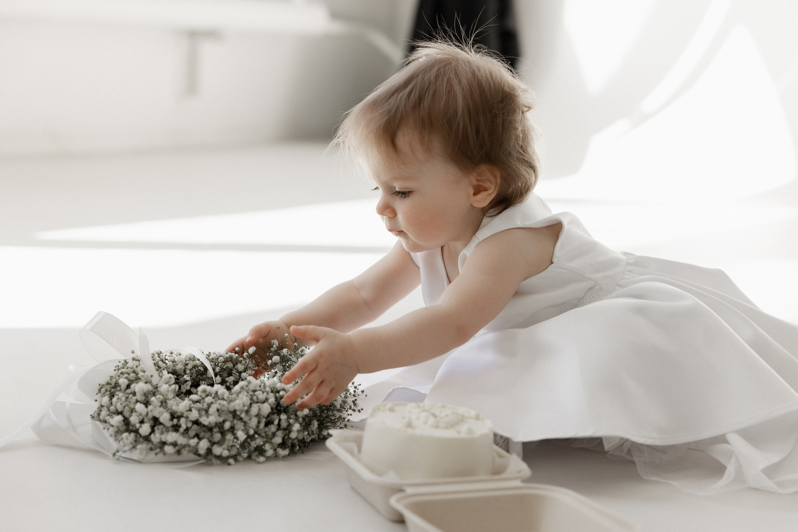 Семейная съёмка с ребенком в студии