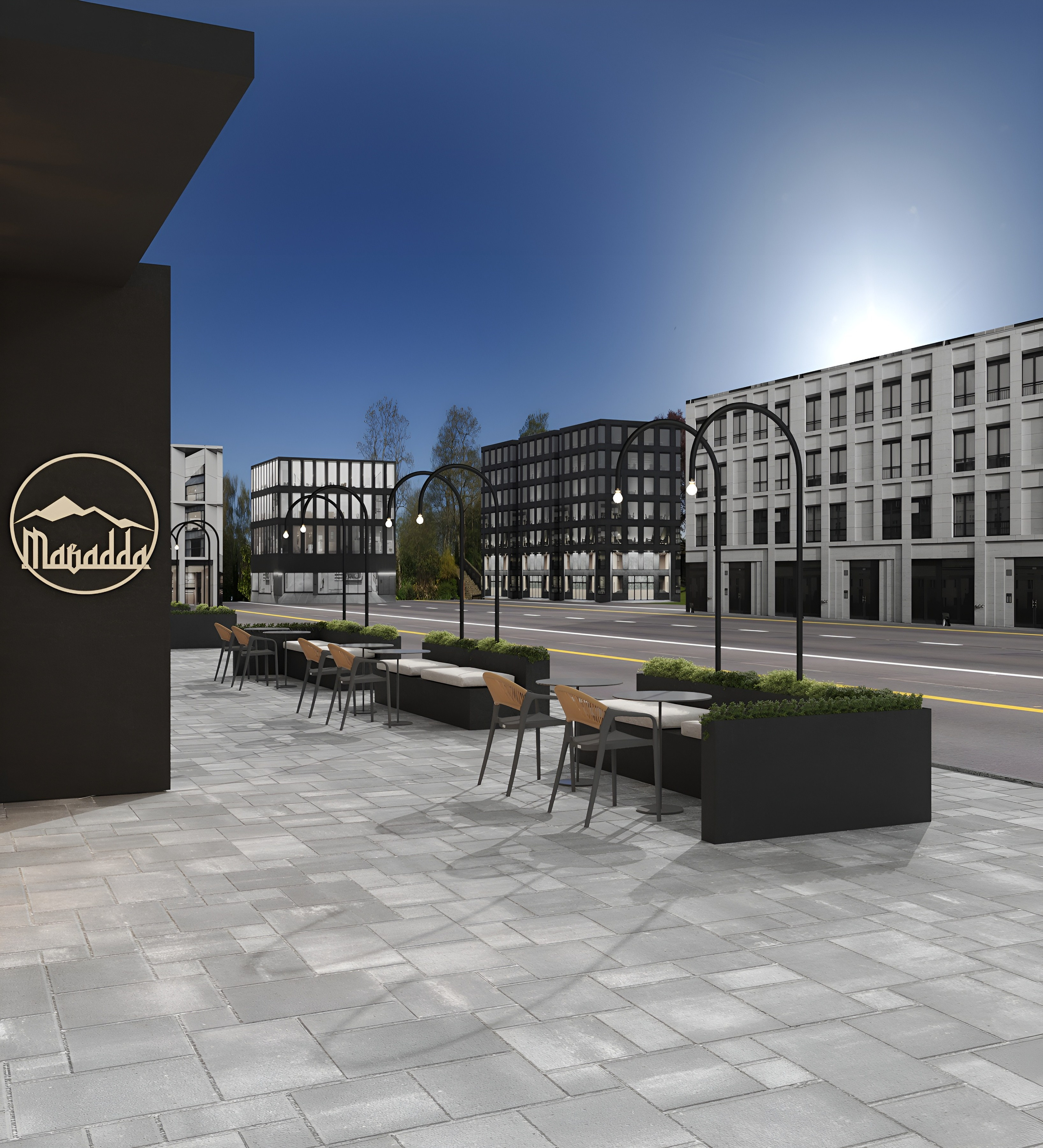 Мавадда ресторан. 3D Визуализация интерьеров жилых и коммерческих помещений