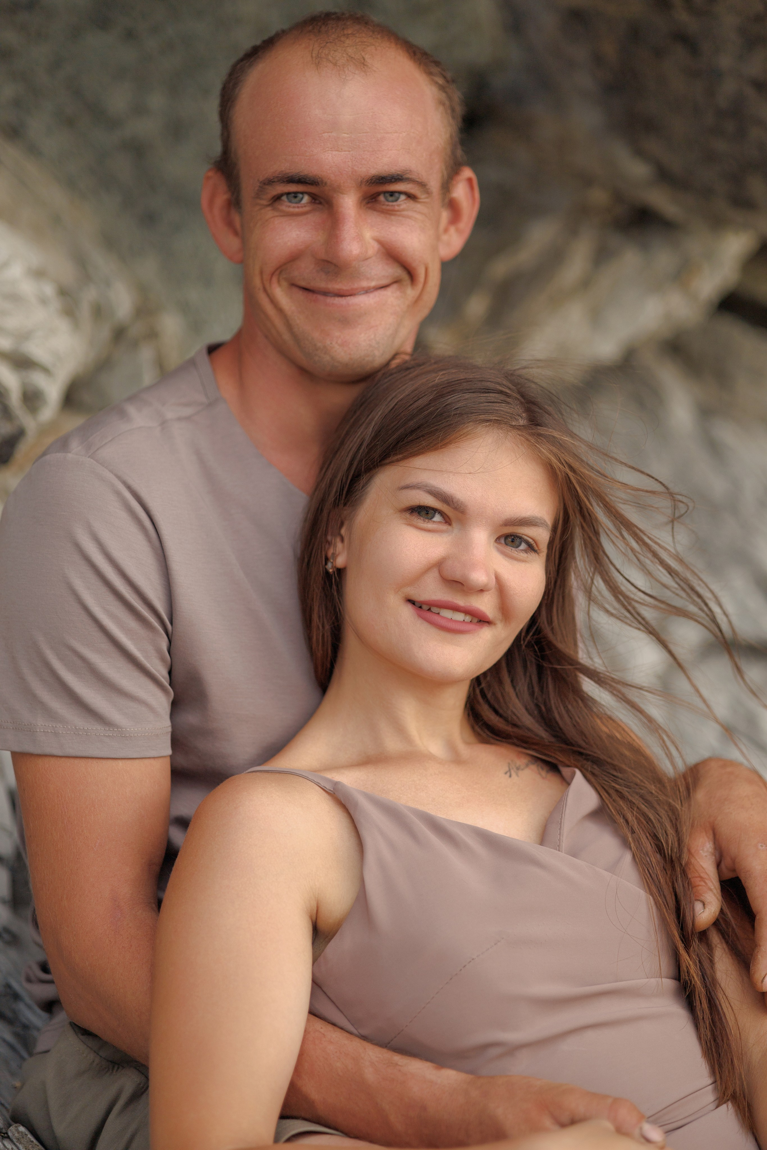 На пустынном пляже. Семейный и портретный фотограф в Геленджике Любовь Бодрова