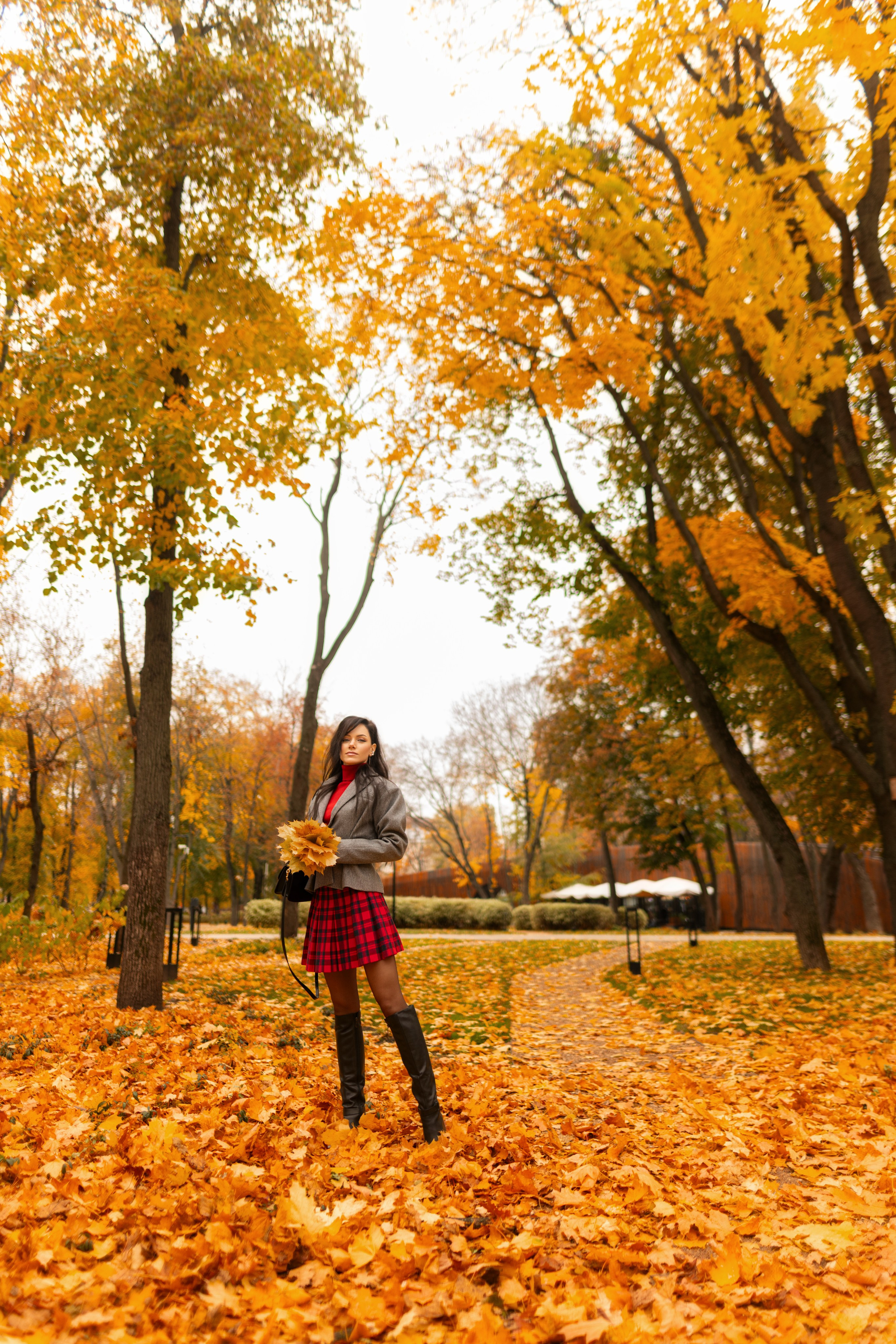 Фотосет с Екатериной в парке на осеннюю тему для «себя»