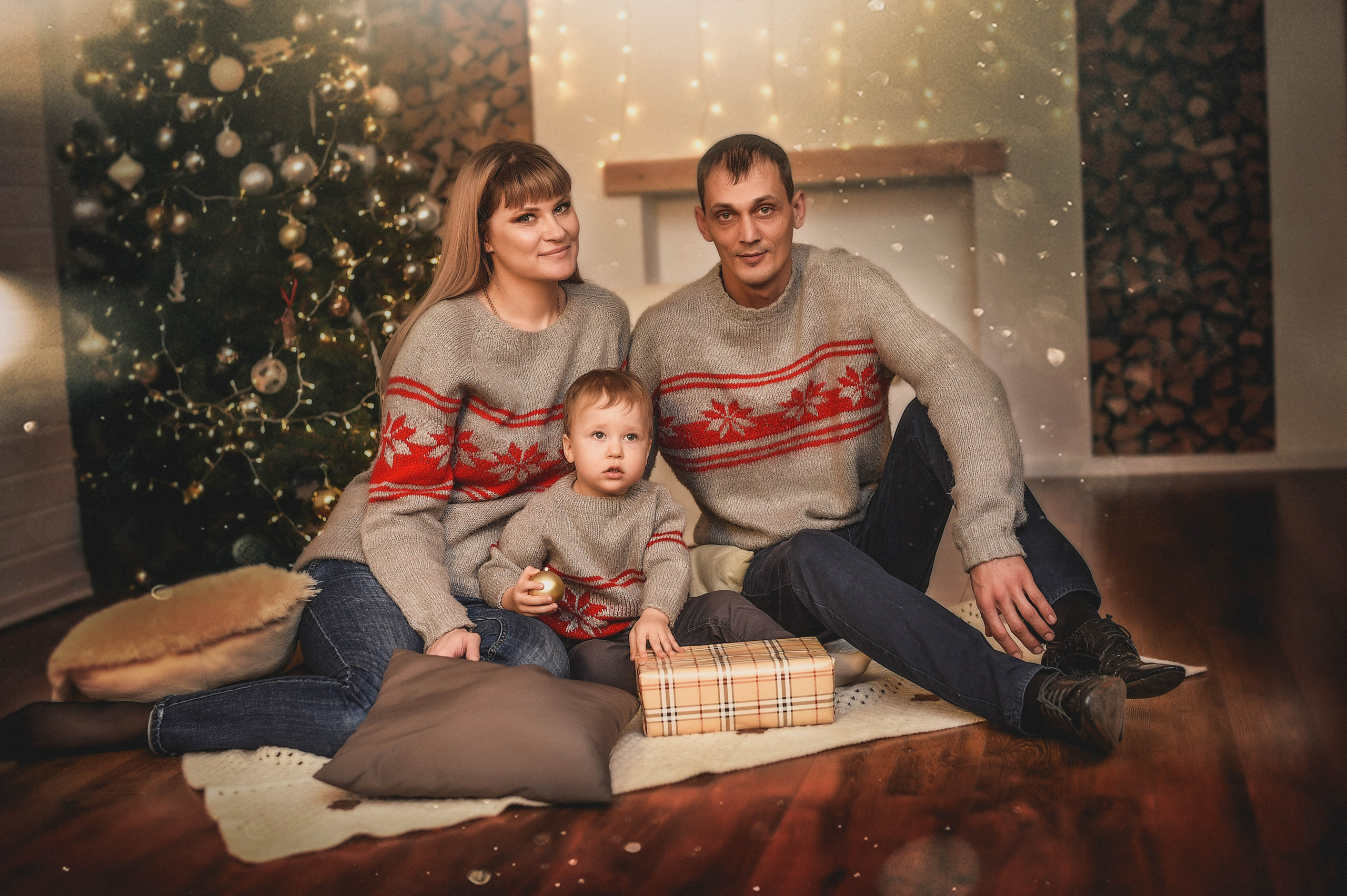 Семейная новогодняя 5. Свадебный, семейный, детский, контент фотограф в Омске Максим Ильин