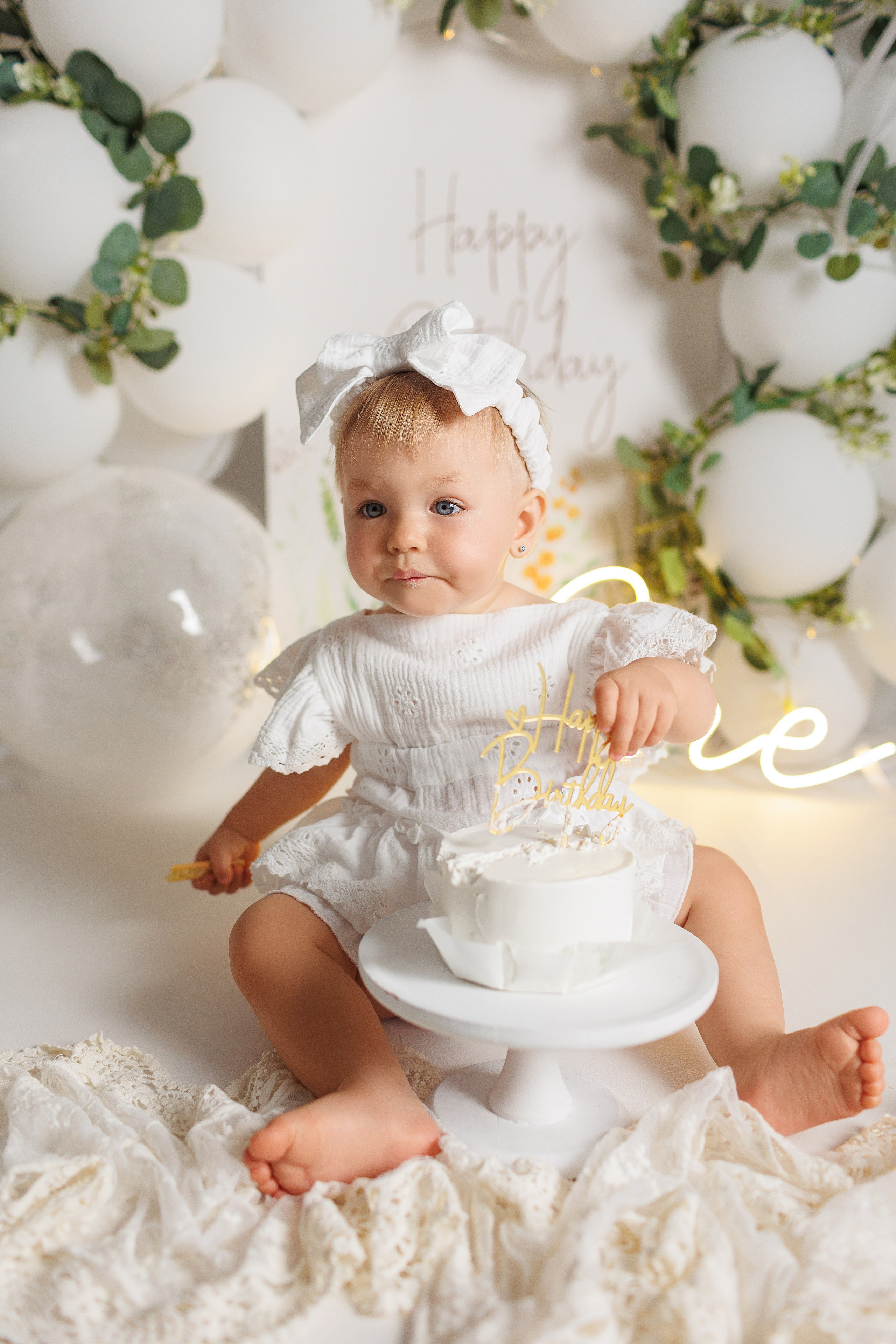 Фотосъёмка первого годика. Фотограф Беременности и Новорождённых в Кемерово