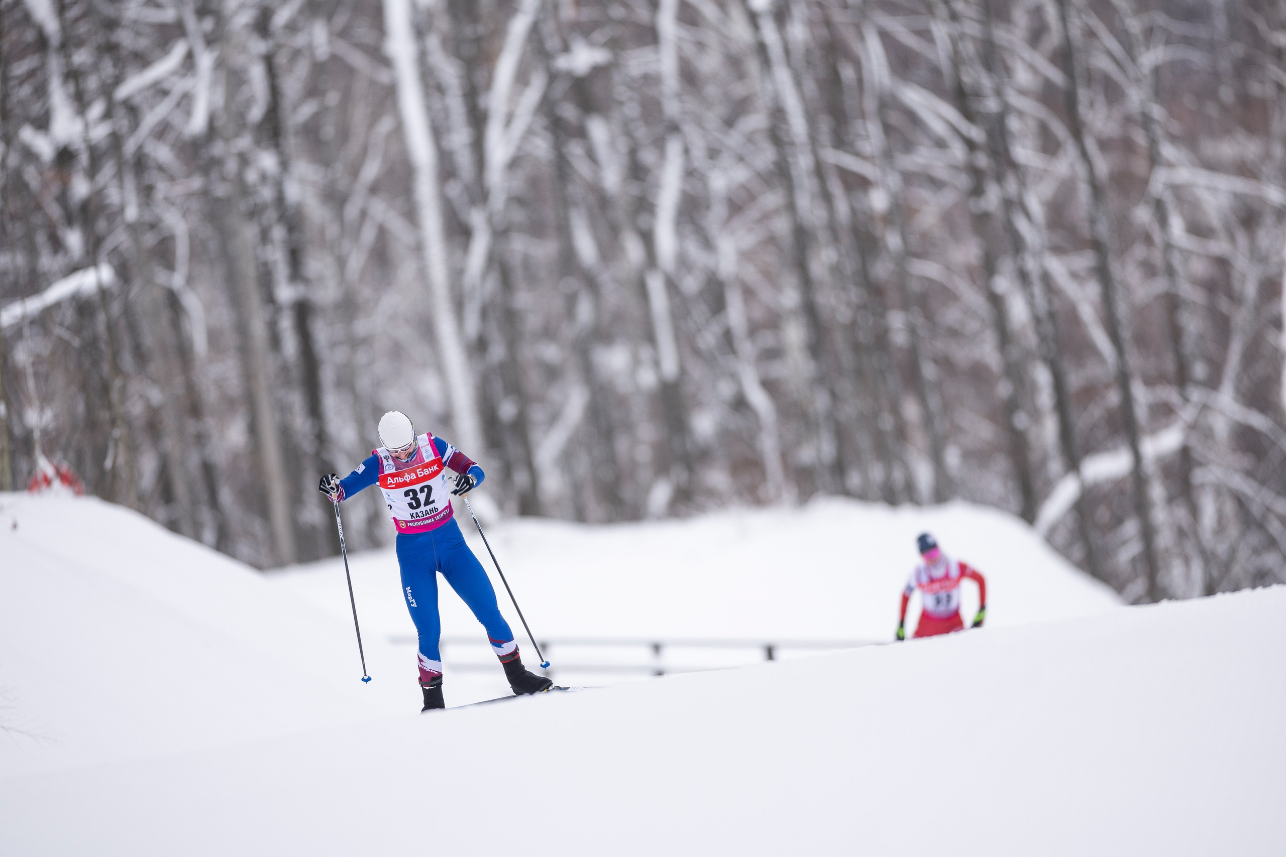 Кубок Росси по лыжным гонкам 2024. Женщины 10 км. Спортивный репортажный фотограф Казань Нафис Сиразетдинов