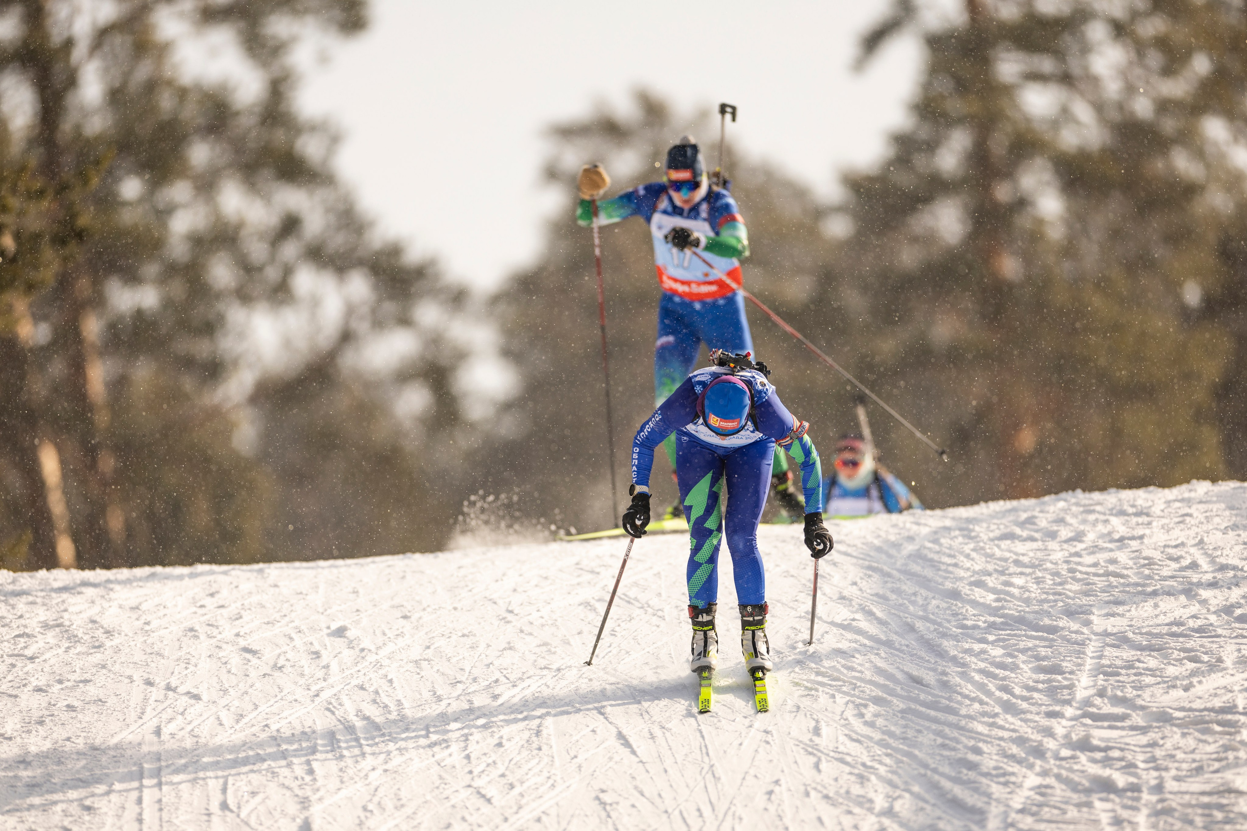 Всероссийская спартакиада. Гонка преследования женщины. Спортивный репортажный фотограф Казань Нафис Сиразетдинов
