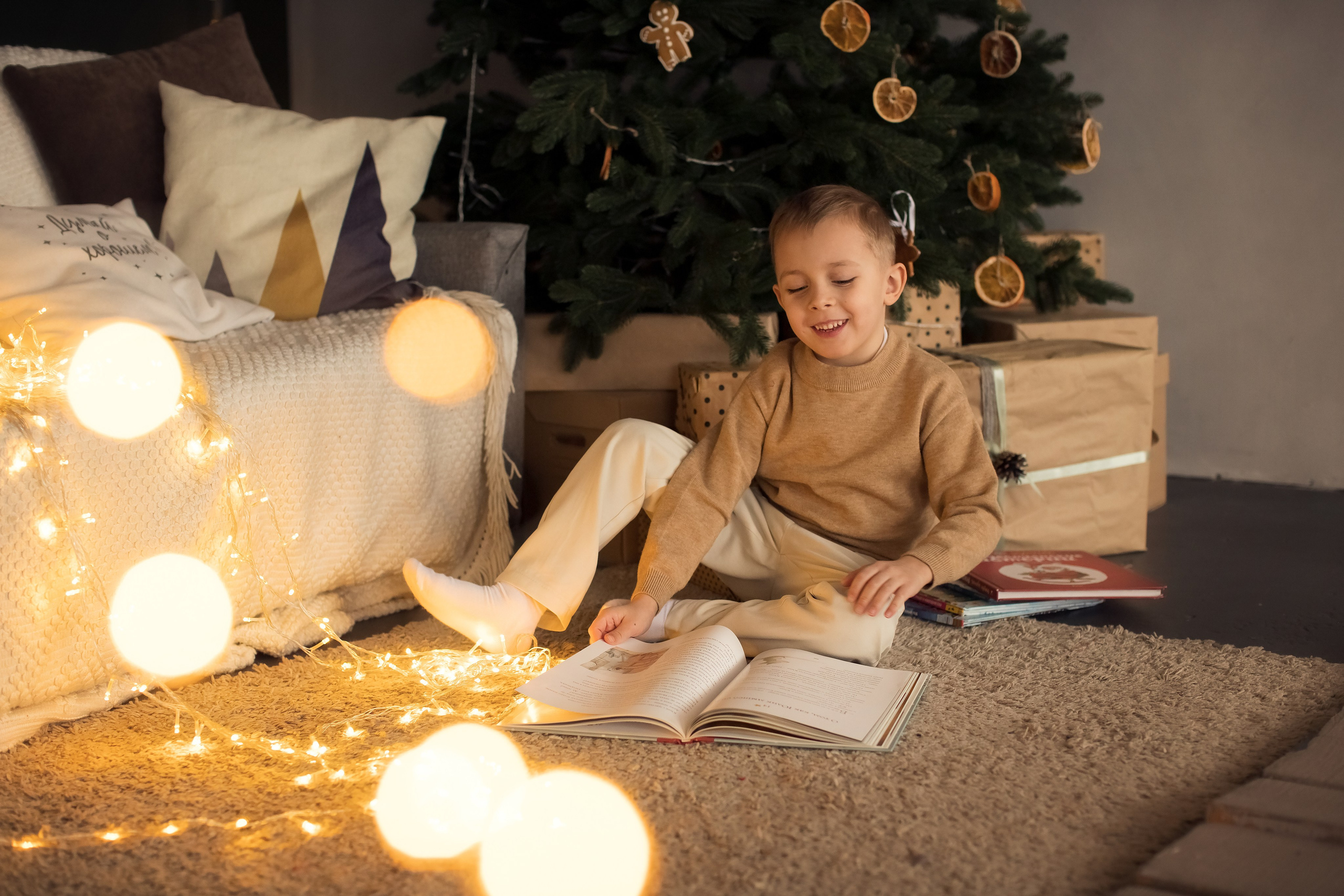 Новогодние объятия. Семейный и детский фотограф в Саратове Полина Коткина