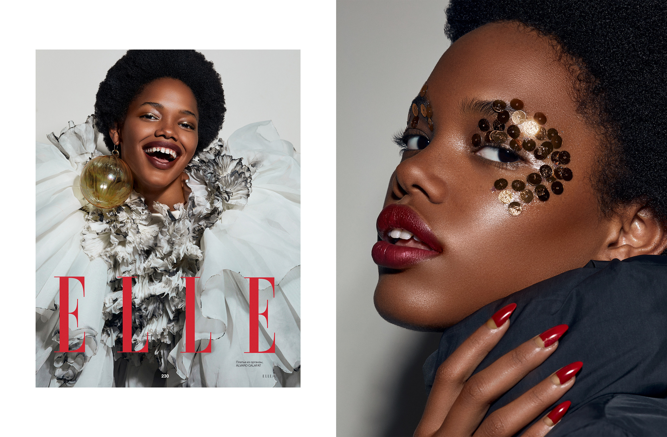 ELLE Russia 2022. Beauty & fashion retoucher available worldwide Liya Embrace