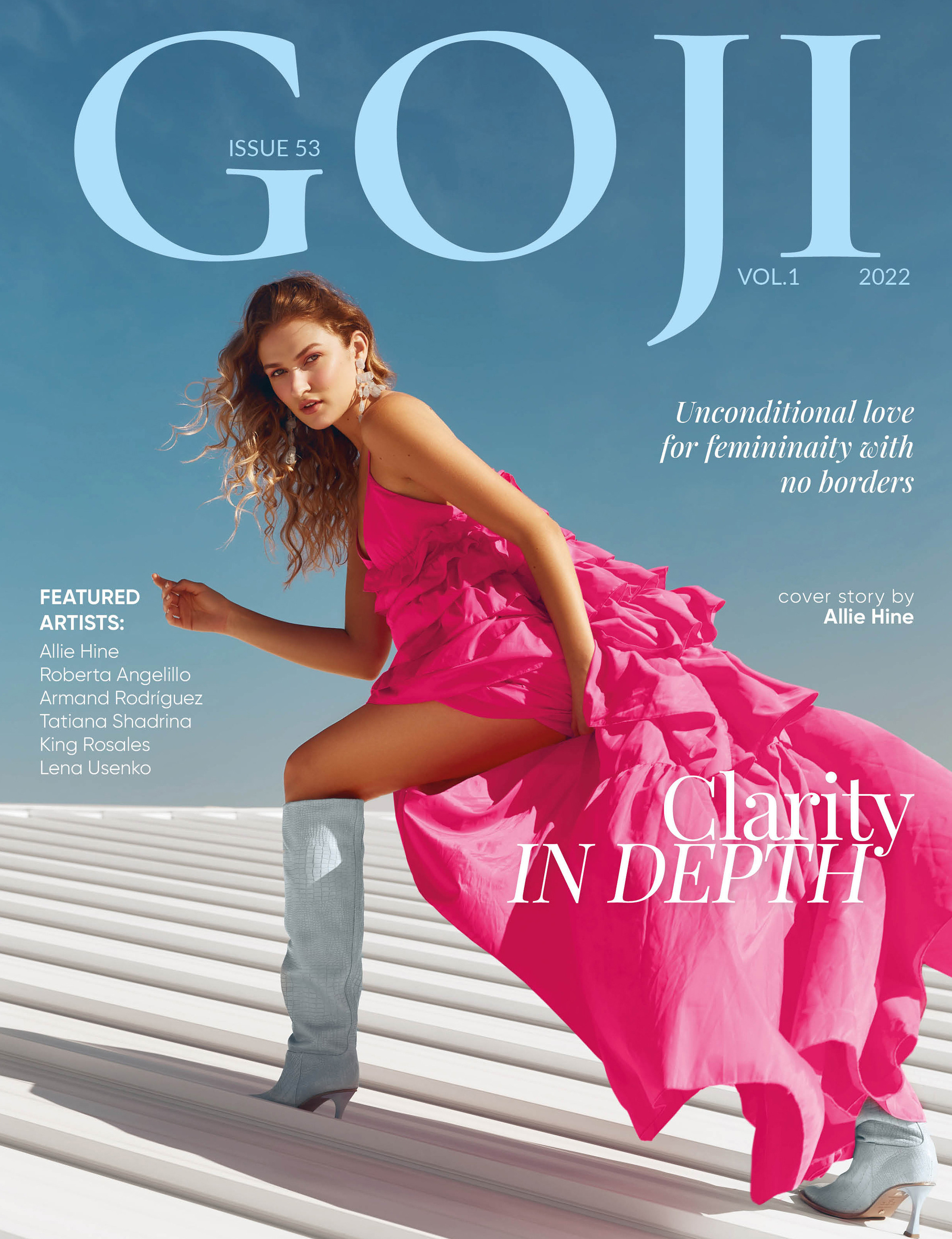 GOJI Mag 2022. Beauty & fashion retoucher available worldwide Liya Embrace