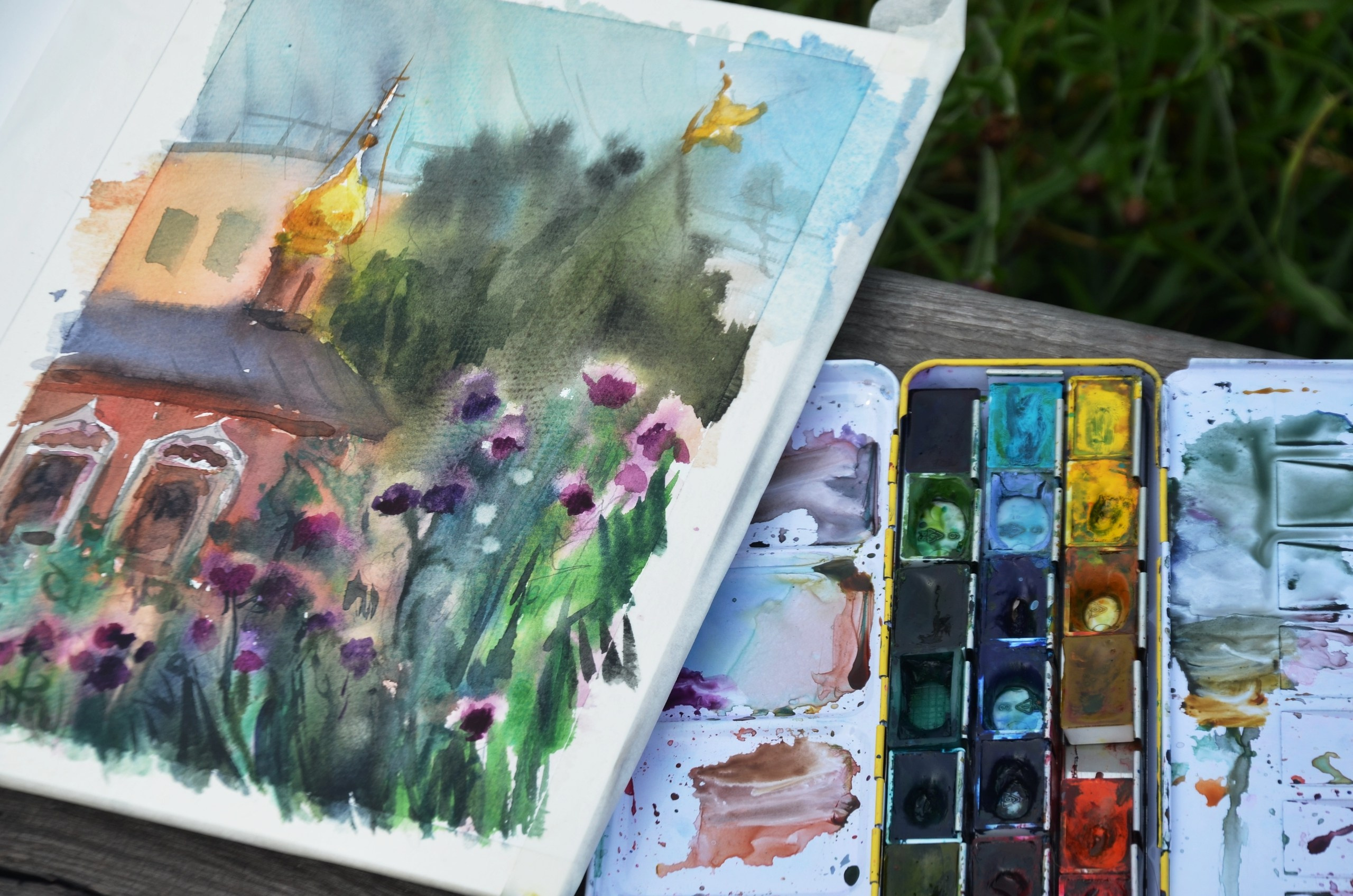 Пленэры для детей. Изостудия «Мы рисуем!» ♥ Южное Бутово, Москва