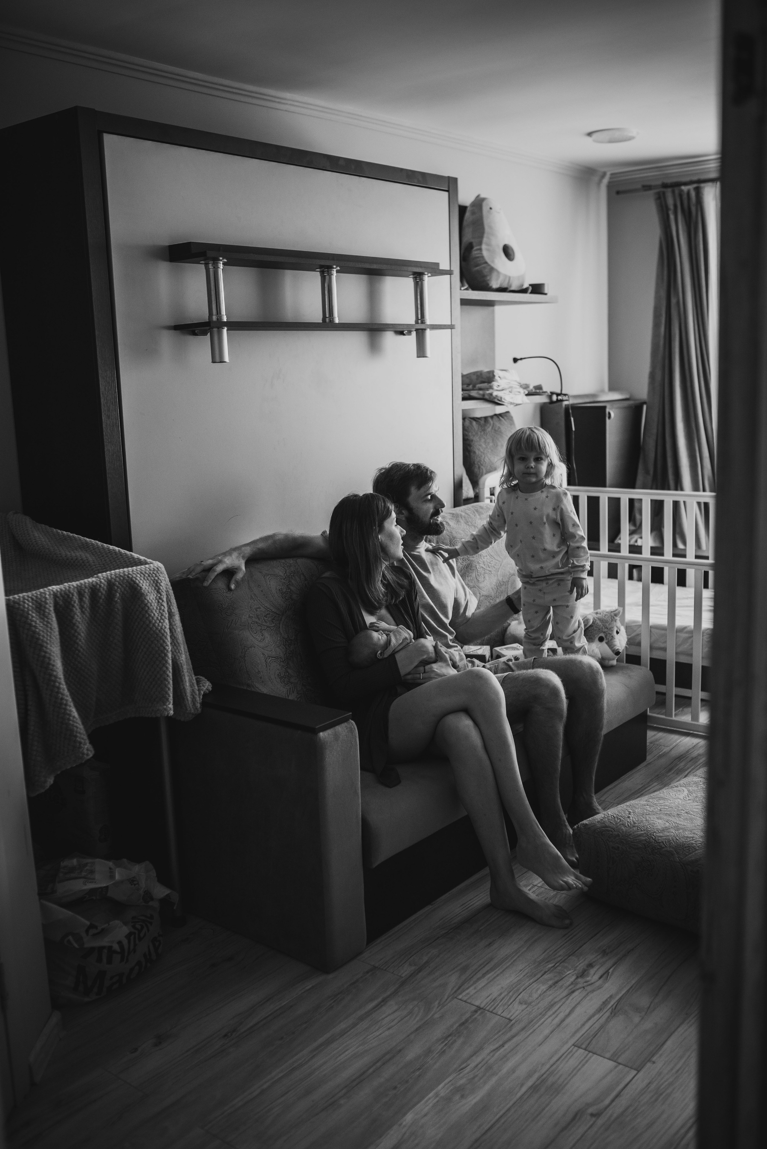 Домашняя фотосессия с новорожденным. Семейный фотограф в Домодедово и Москве Елена Пичугина