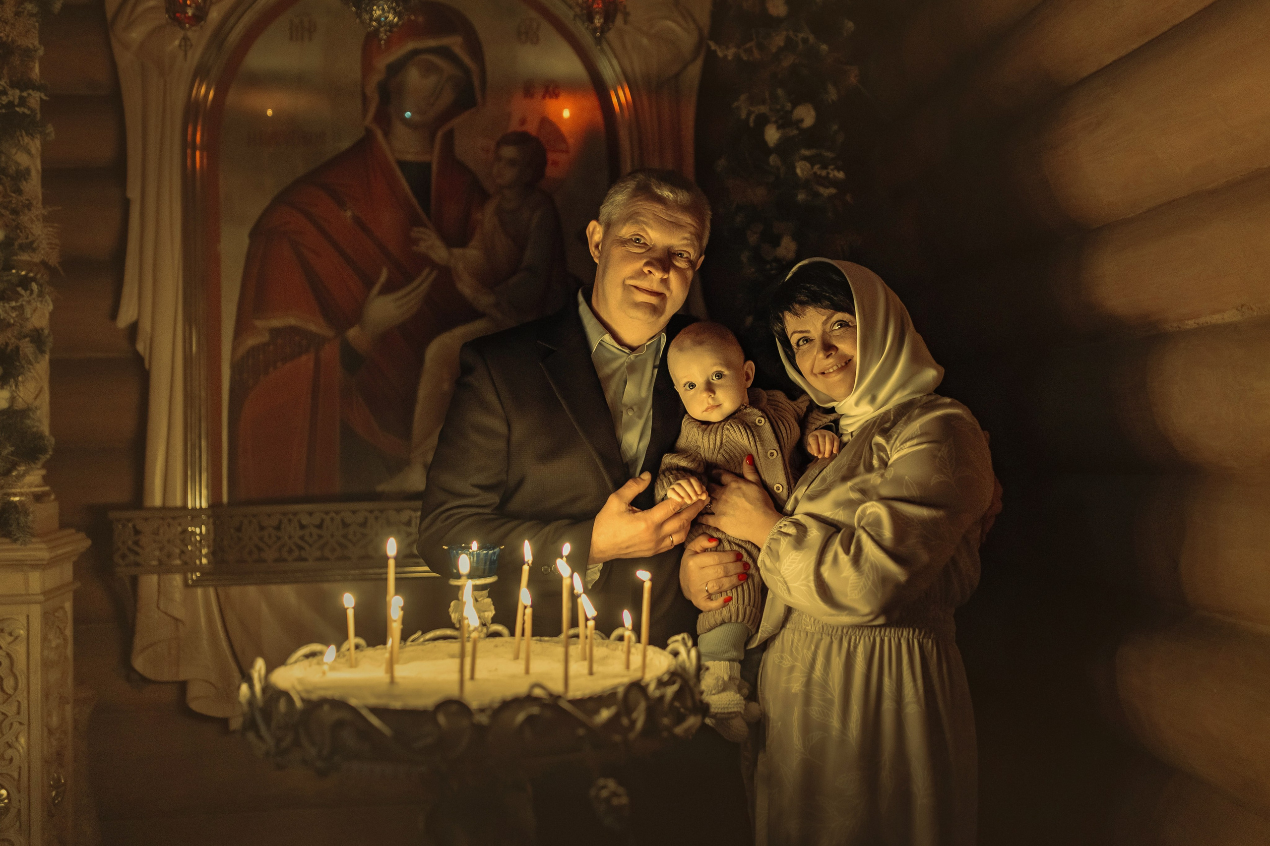 Крещение Матвея, храм Святой Троицы, декабрь 2025