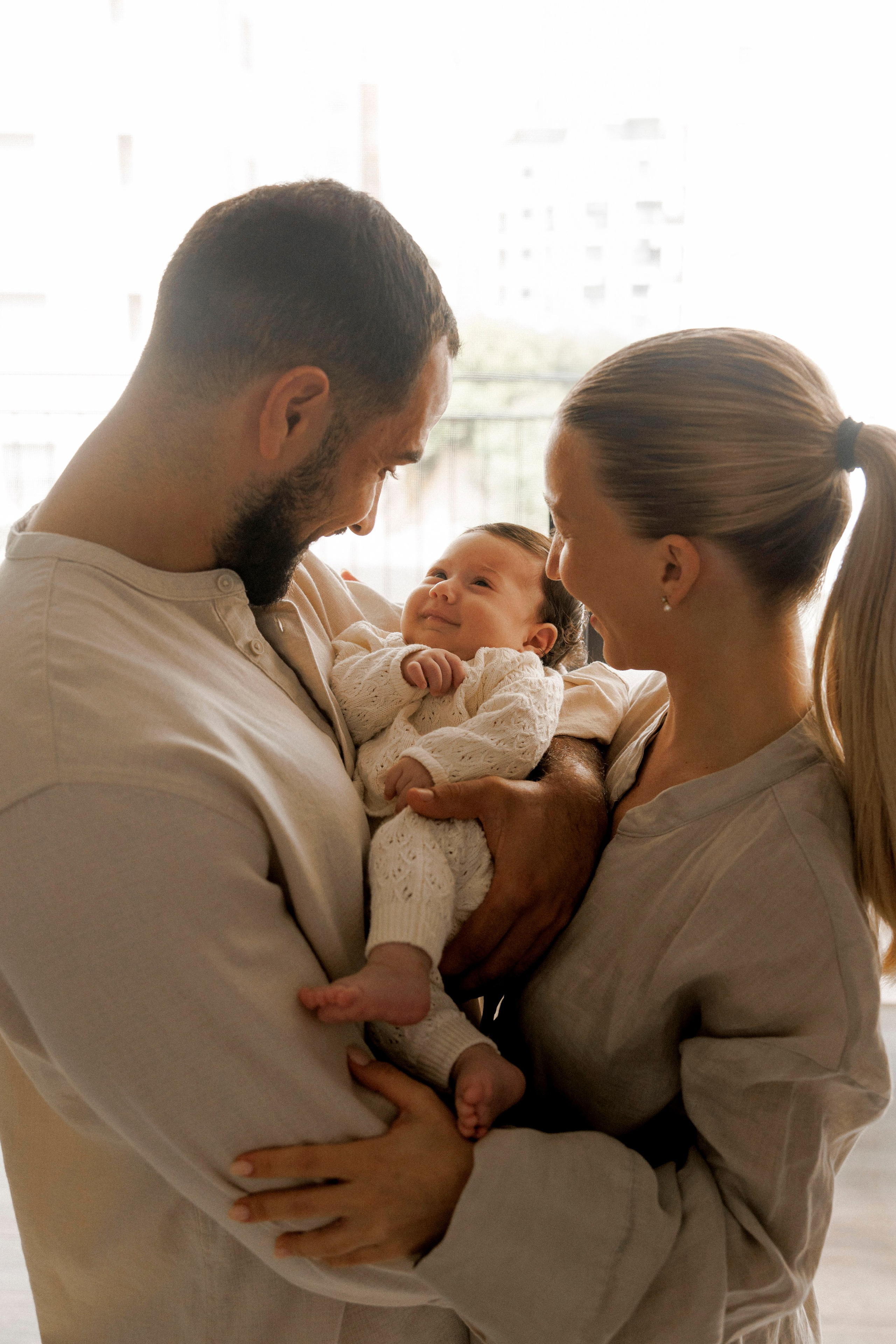 New born family photoshoot at home. Wedding and family photographer