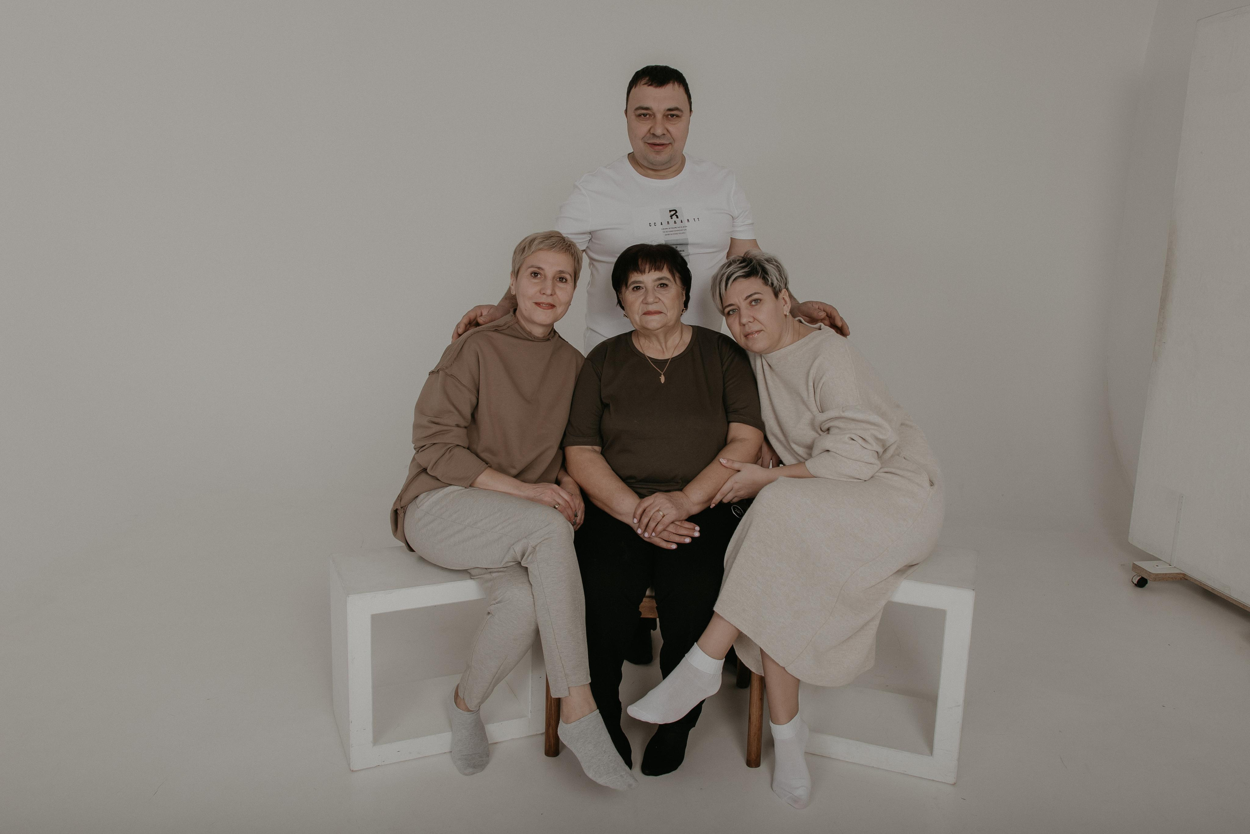 Большая семья. Фотограф Авилова Дарья ● Тюмень● Съемка больших семей ●Архив поколений