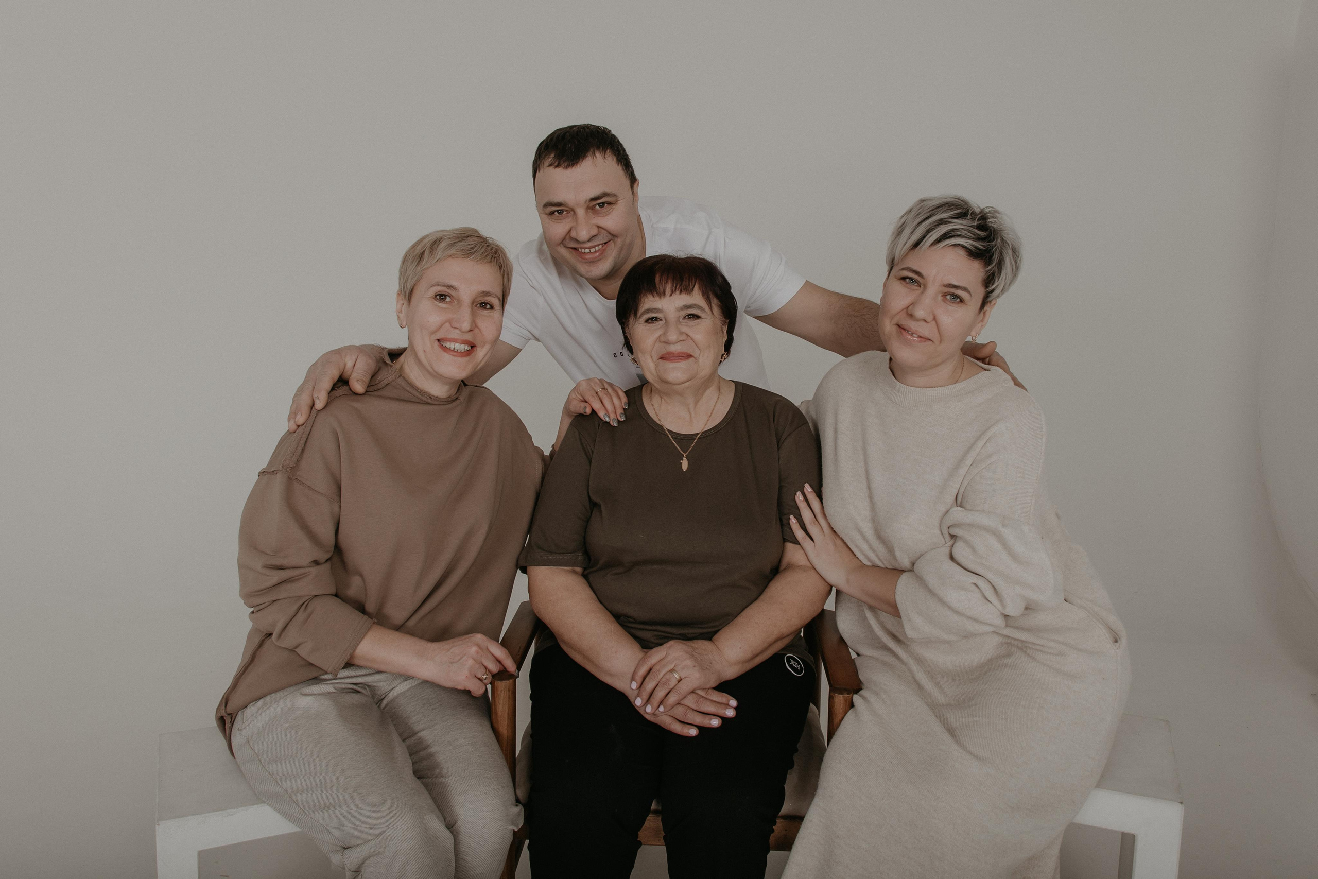 Большая семья. Фотограф Авилова Дарья ● Тюмень● Съемка больших семей ●Архив поколений