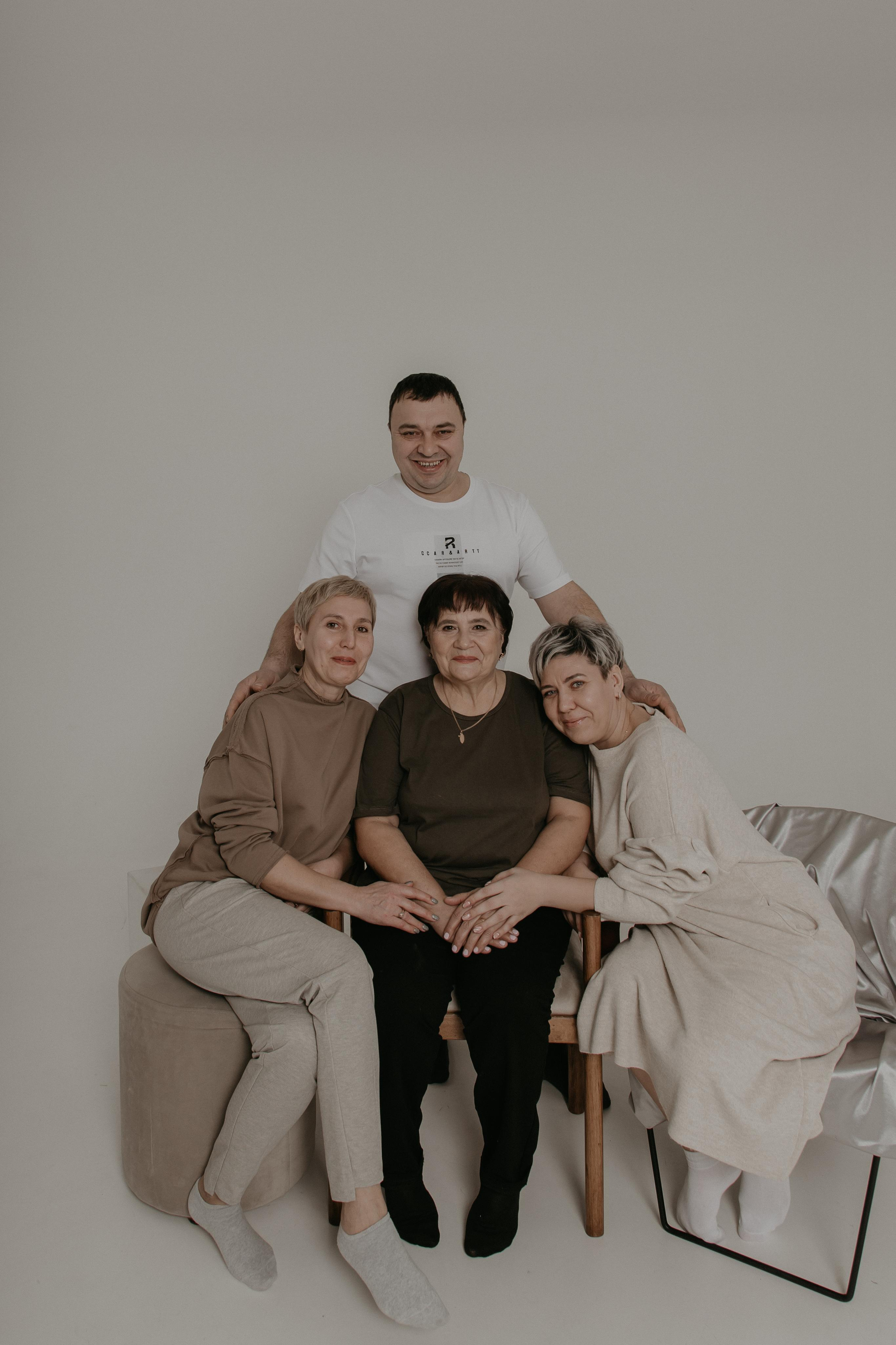 Большая семья. Фотограф Авилова Дарья ● Тюмень● Съемка больших семей ●Архив поколений