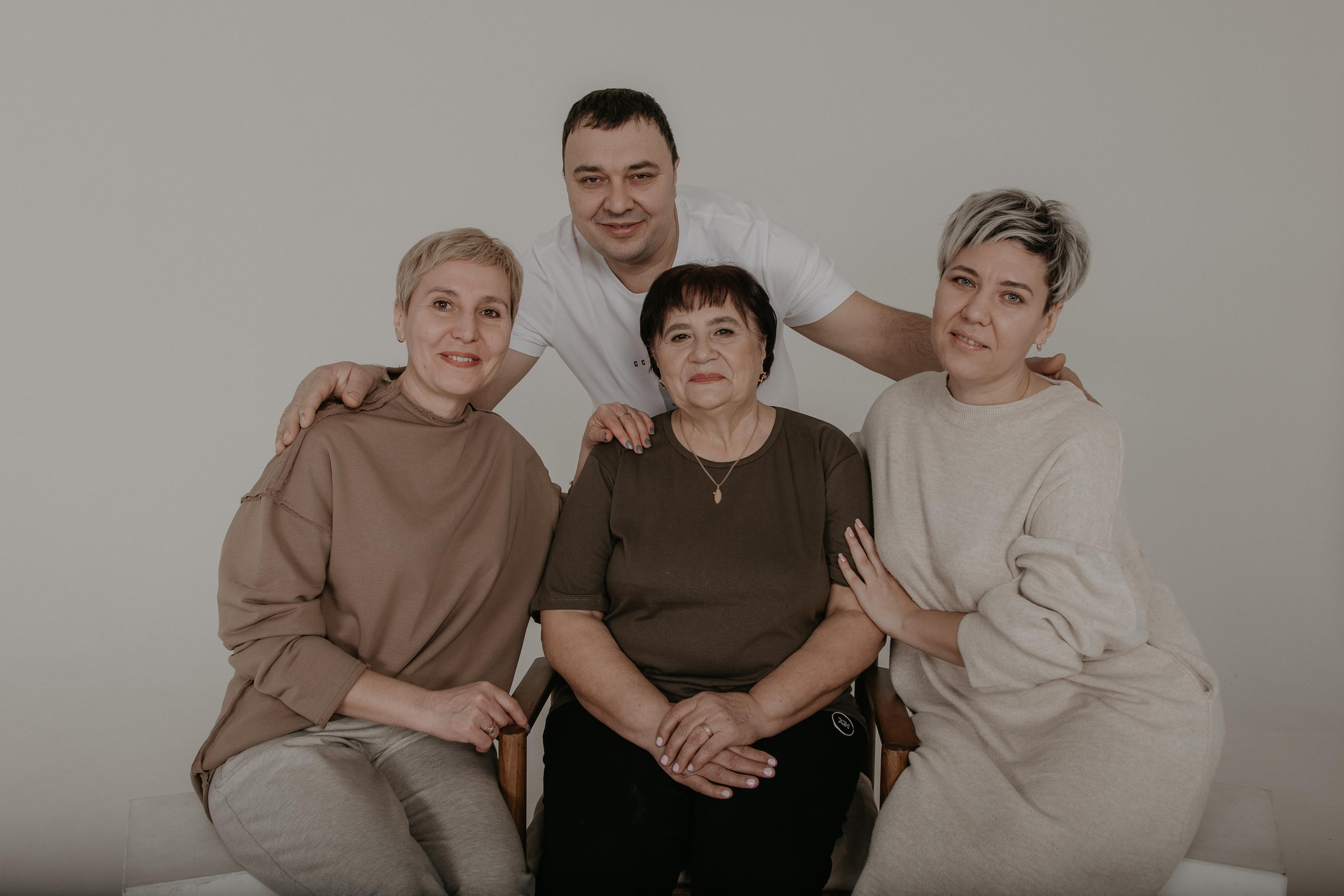 Большая семья. Фотограф Авилова Дарья ● Тюмень● Съемка больших семей ●Архив поколений