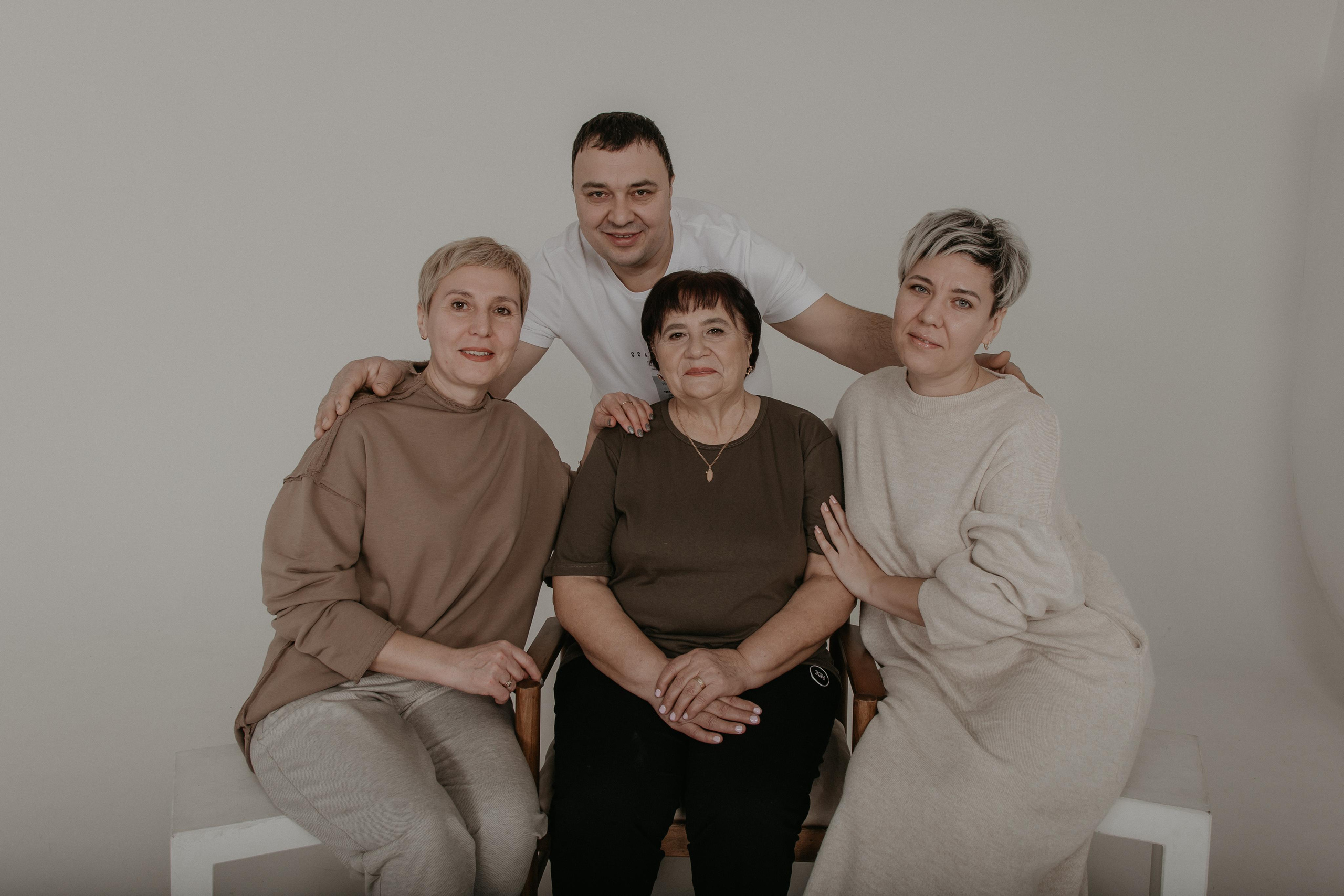 Большая семья. Фотограф Авилова Дарья ● Тюмень● Съемка больших семей ●Архив поколений