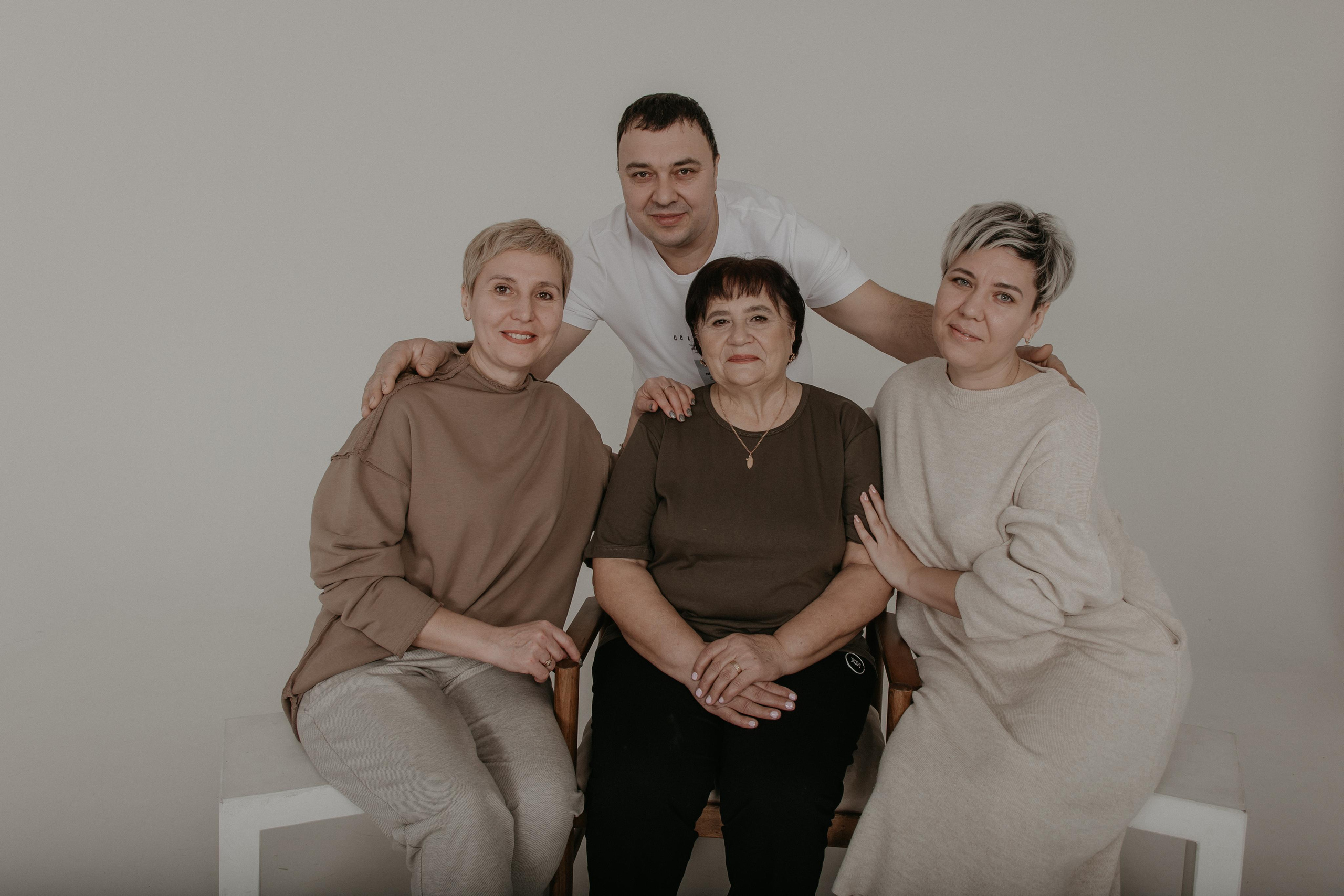 Большая семья. Фотограф Авилова Дарья ● Тюмень● Съемка больших семей ●Архив поколений