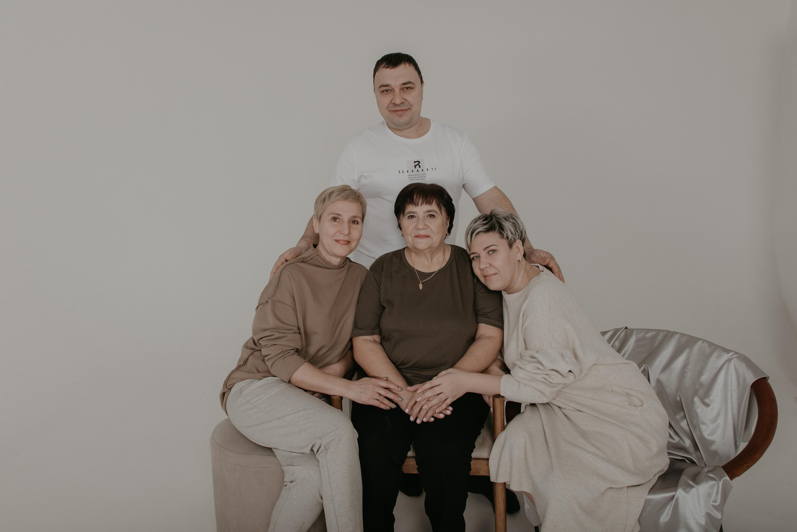 Большая семья. Фотограф Авилова Дарья ● Тюмень● Съемка больших семей ●Архив поколений