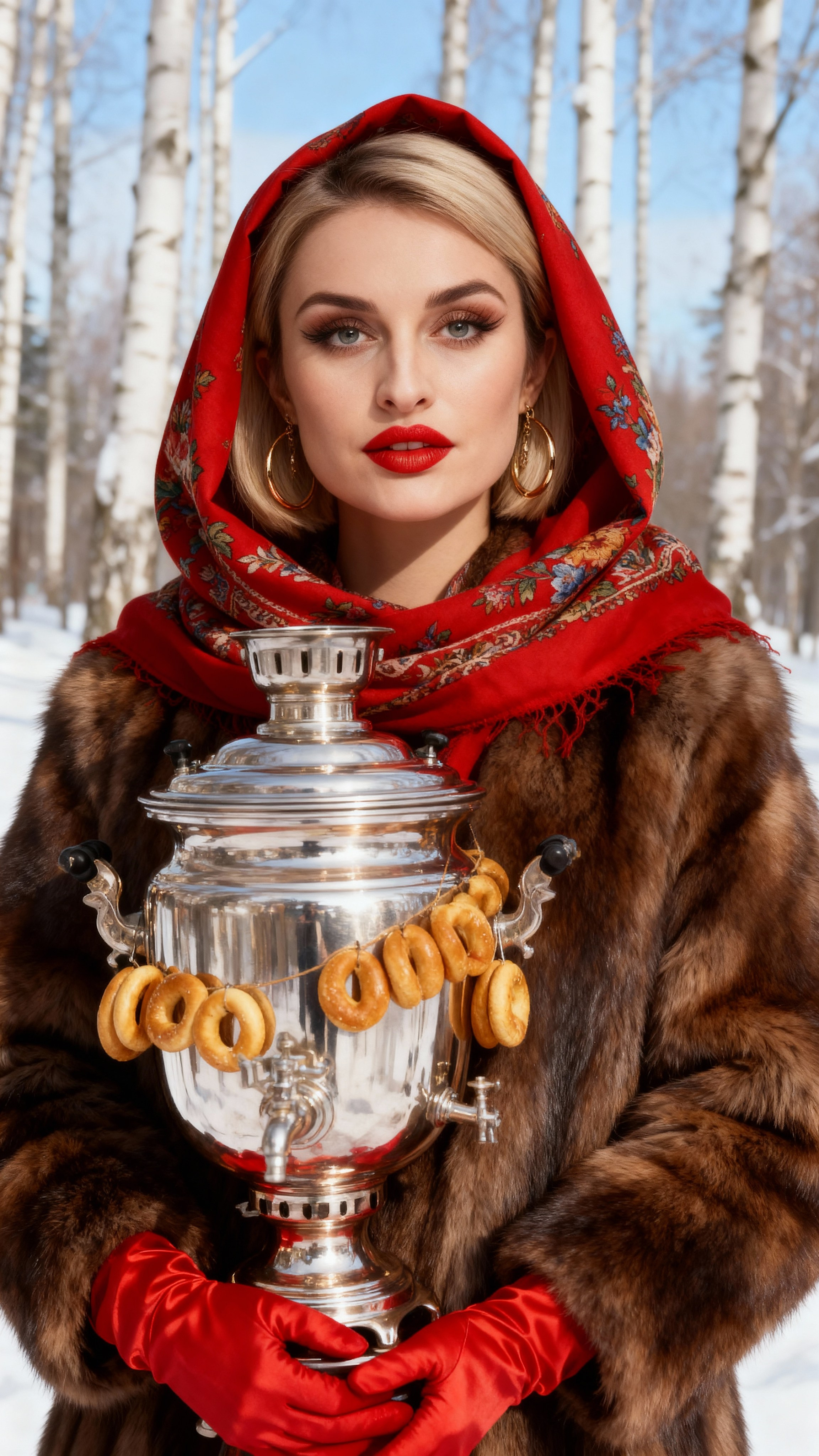 Зимняя фотосессия. AI-фотограф — Ольга Герман. Нейрофотосессии, уникальные цифровые портреты и образы будущего